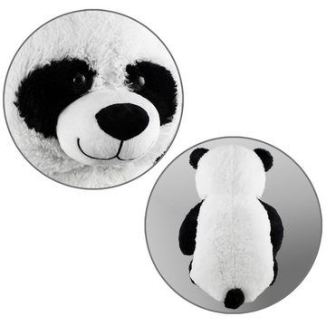 BRUBAKER Kuscheltier XXL Panda Teddy 100 cm mit Seni Seviyorum Herz (1-St., riesiger Teddybär), großes Stofftier, Plüschtier Pandabär