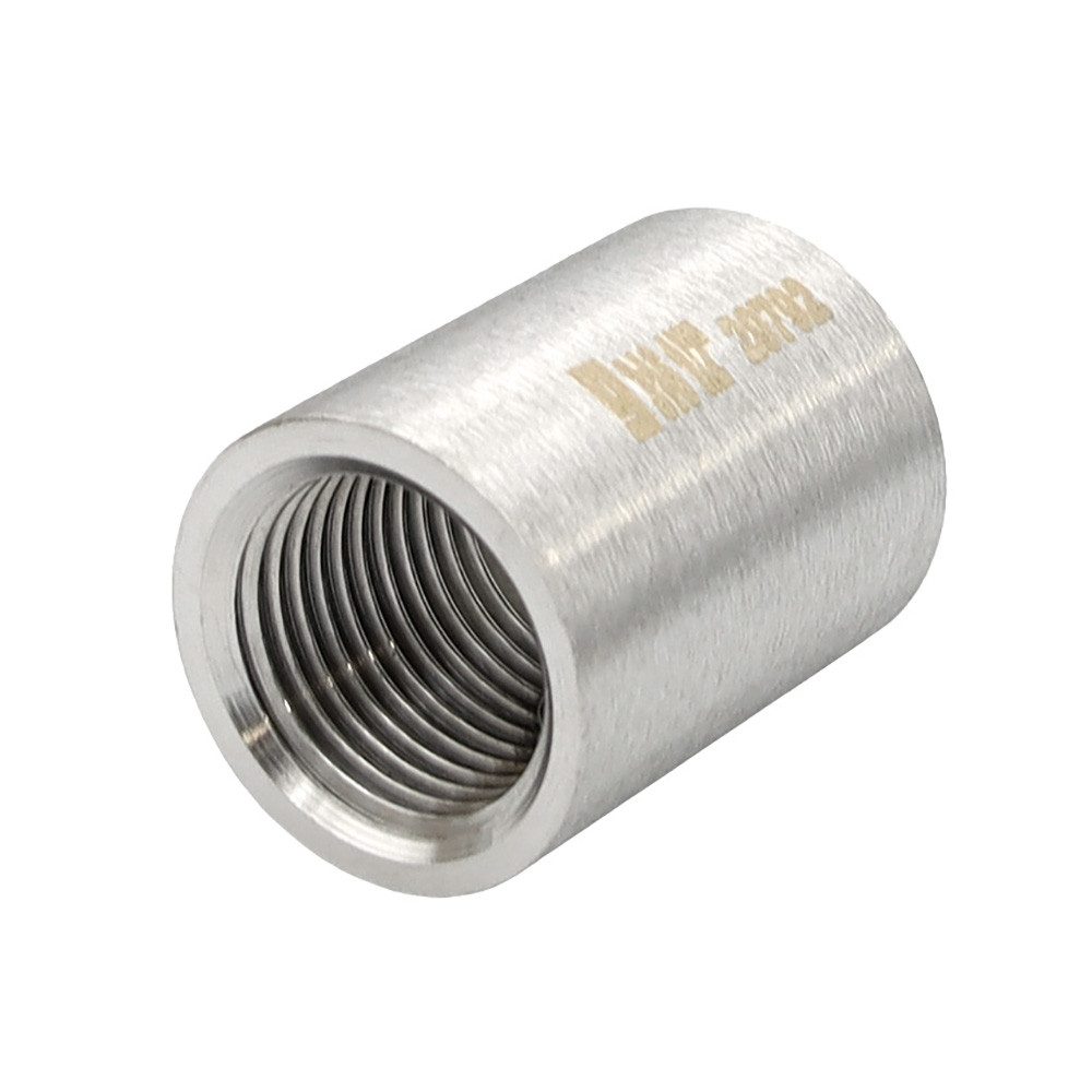 GEBO Gewindefitting Edelstahl Fitting Muffe 1/2 Zoll V2A Rohrmuffe Rohrverbinder