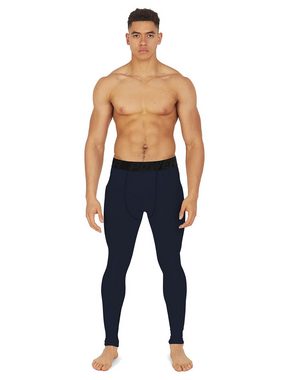 POWERLAYER Lauftights PowerLayer Herren Kompressionshose Lang Dunkelblau XXL (1-tlg)