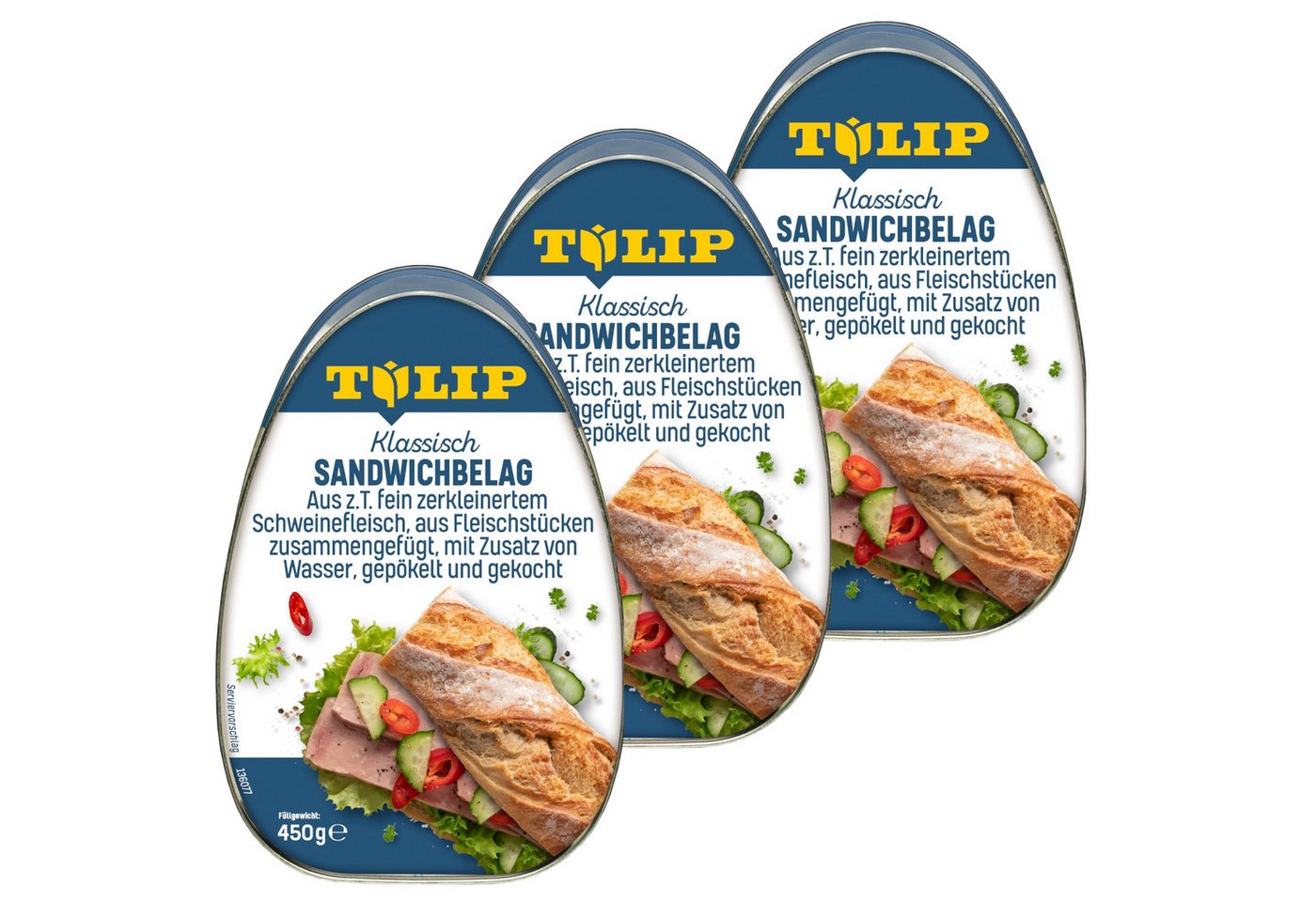 TULIP Wurstkonserve Sandwichbelag aus Schweinefleisch Frühstücksfleisch 450 g, 450 g