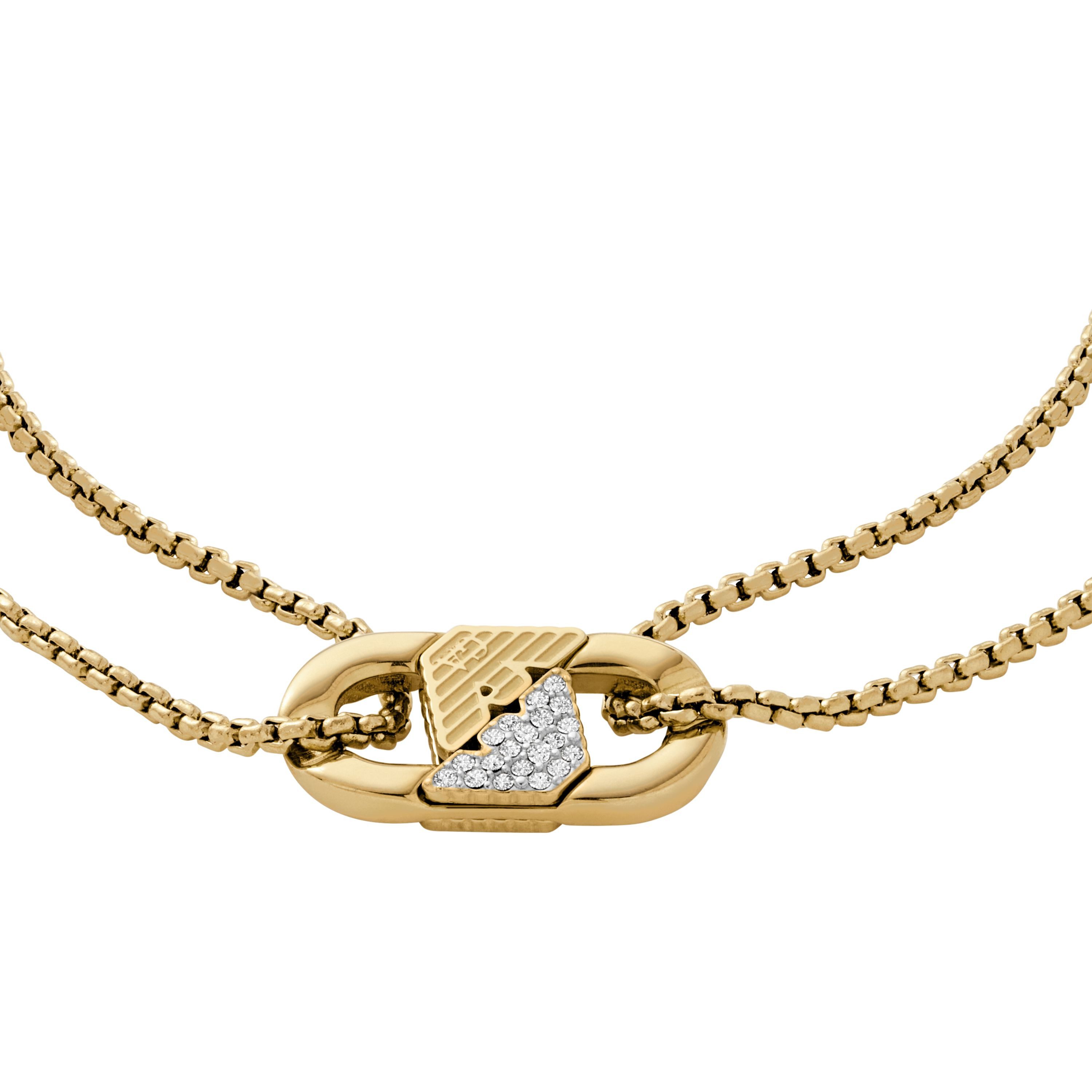 Emporio Armani Armband Schmuck Geschenk Edelstahl, mit Glasstein günstig online kaufen