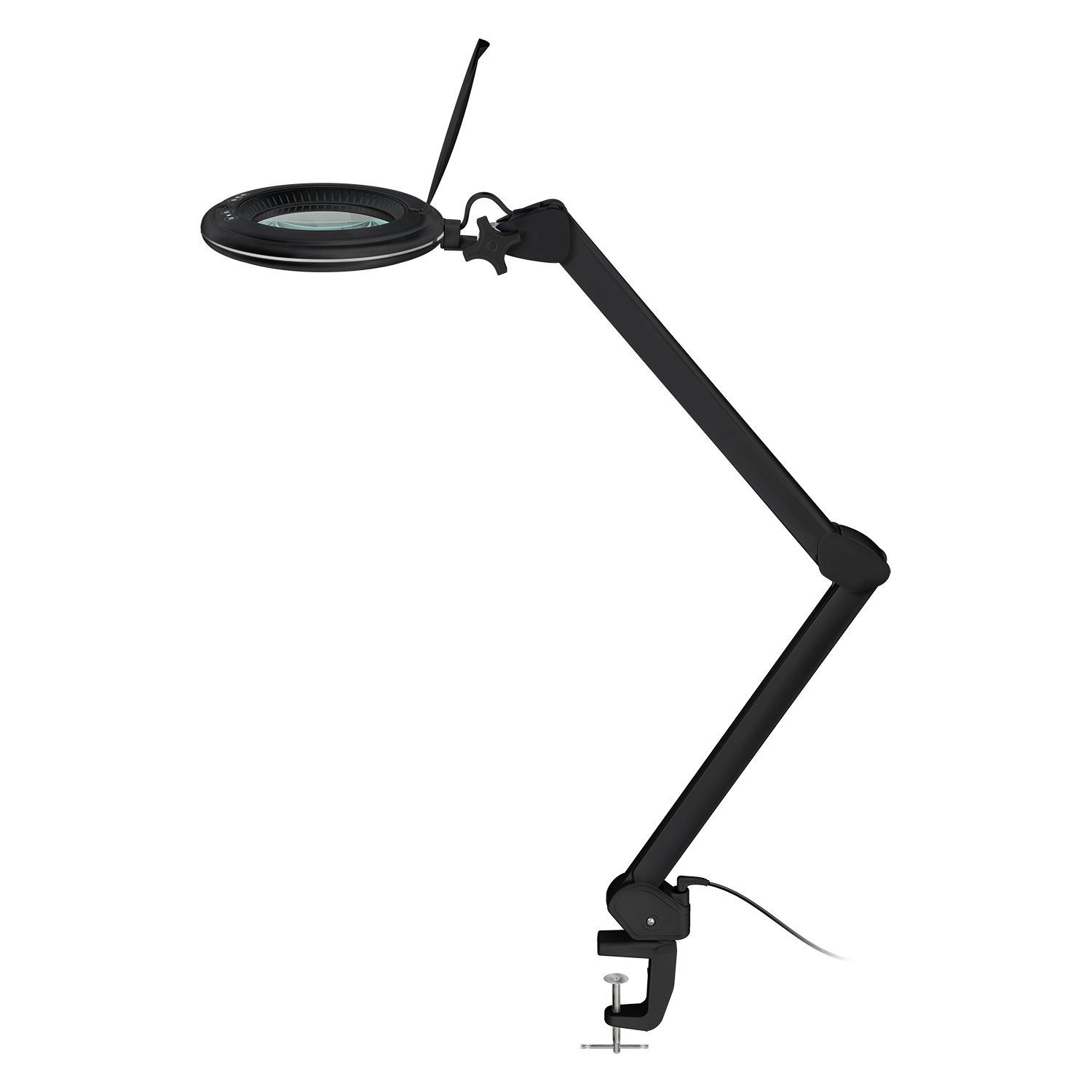 Goobay Lupenlampe 10 W LED-Lupenleuchte mit Klemme, SMD LED, Tageslichtweiß, Warmweiß, 3500 K