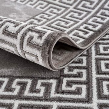 Teppich Chic, Carpet City, rund, Höhe: 11 mm, Kurzflor, Bordüre, Weicher Flor, ideal für Wohnzimmer & Schlafzimmer