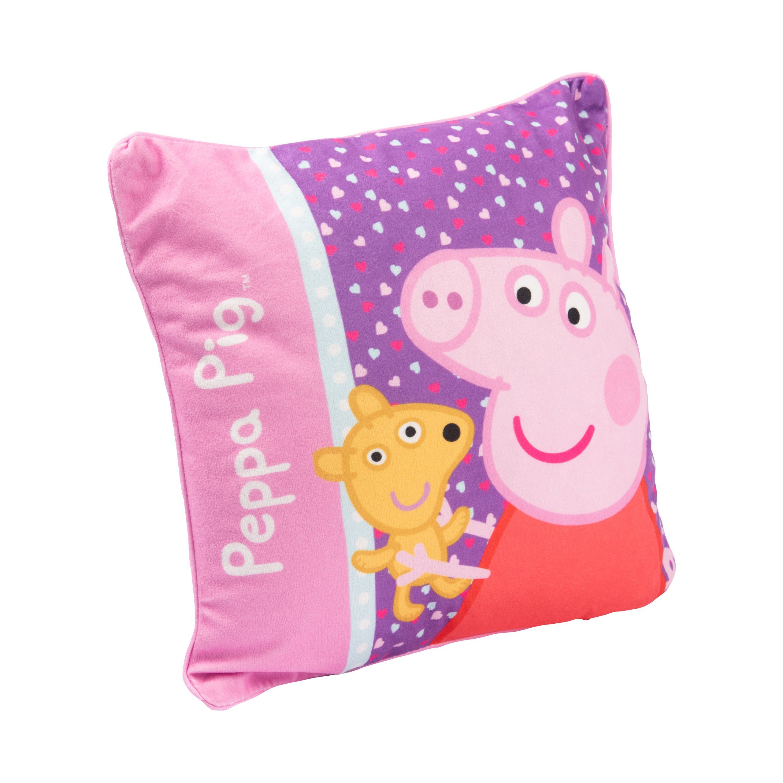 Labels® Kissen cm Peppa Rosa United - Dekokissen x Plüsch Dekokissen 30 30 Wutz