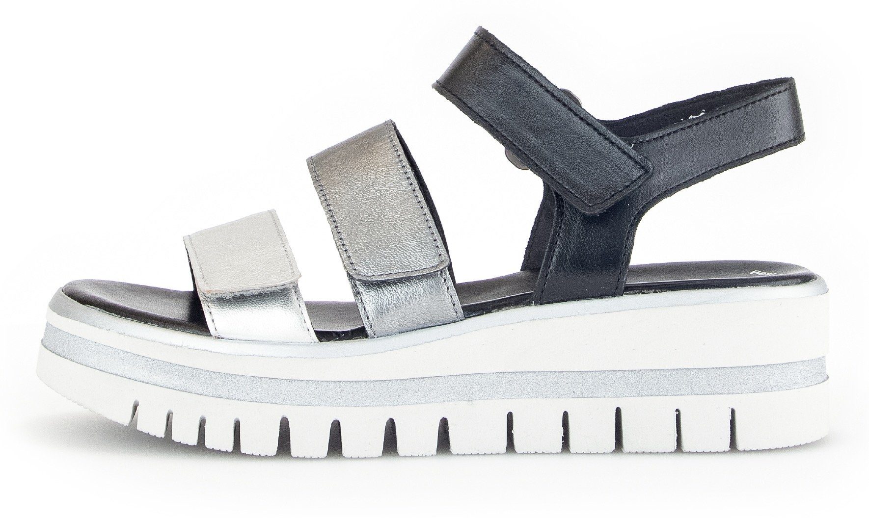 Gabor Keilsandalette, Sommerschuh, Sandale, Keilabsatz, mit drei Klettverschlüssen