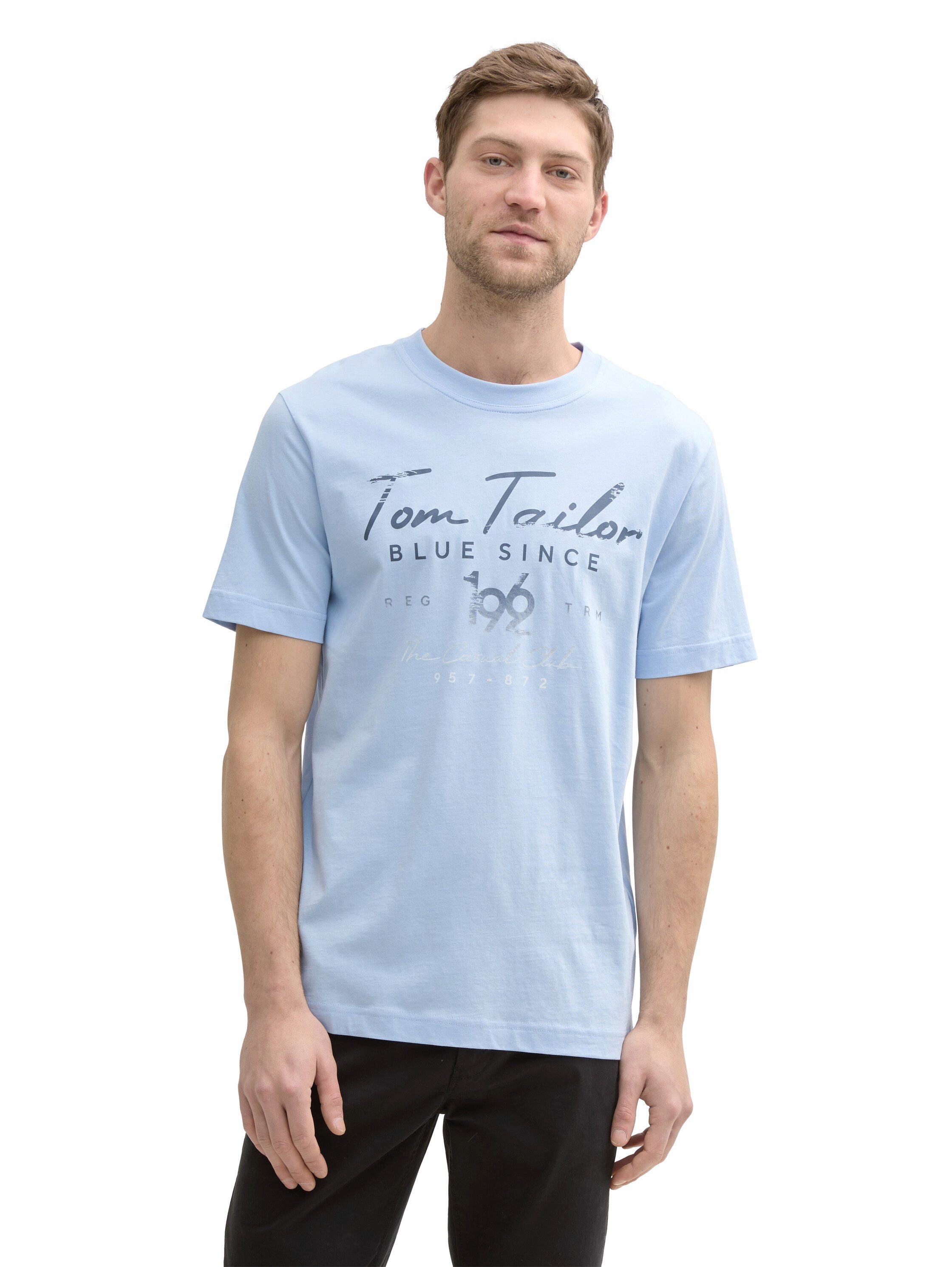TOM TAILOR Print-Shirt (2-tlg) mit Logo-Print günstig online kaufen