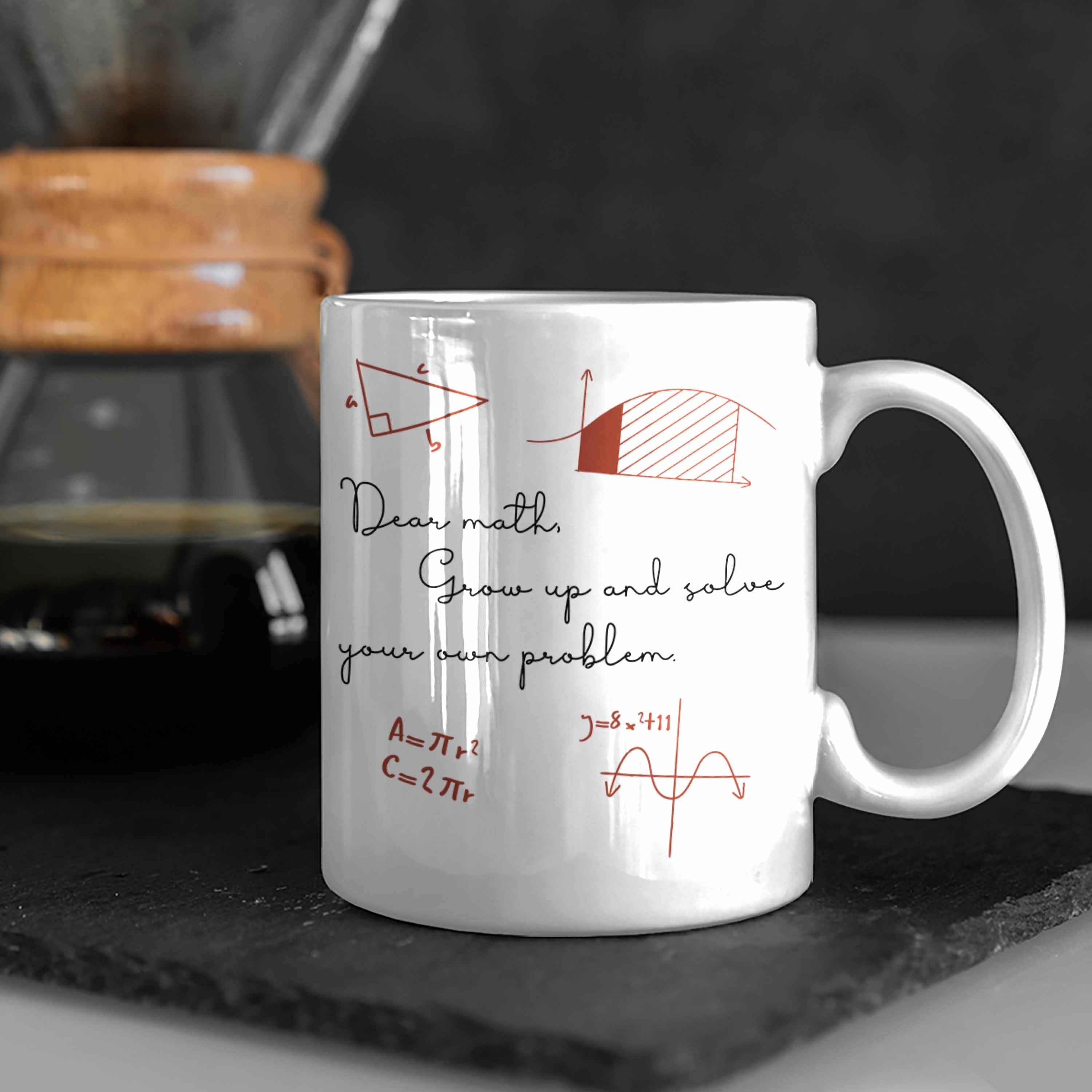 Mathematiker, oder Lehrer Trendation K Mathe Tasse Tasse Weiss für Lustige Geschenk Studenten