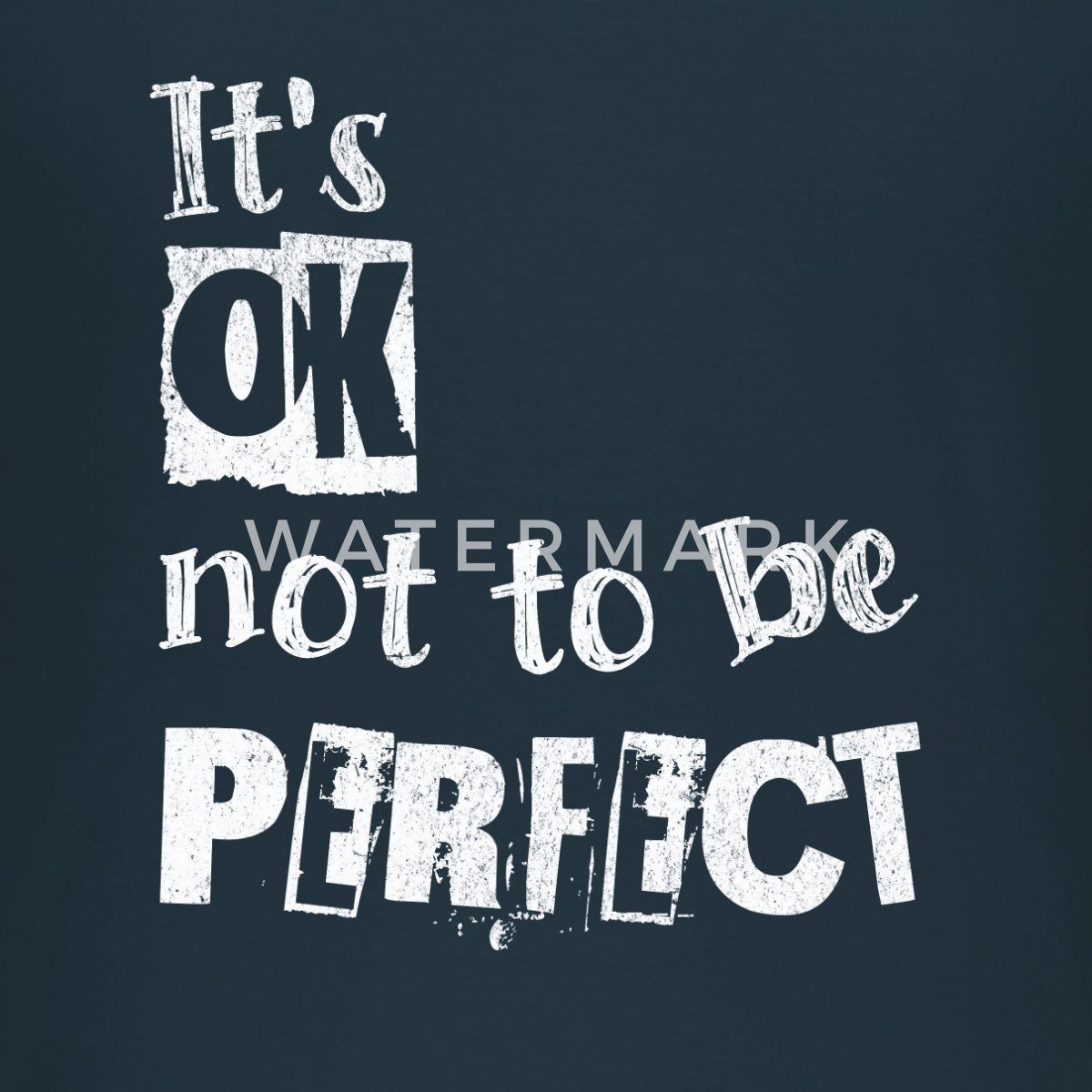 Spreadshirt T-Shirt Its OK Not To Be Perfect Frauen T-Shirt (1-tlg)