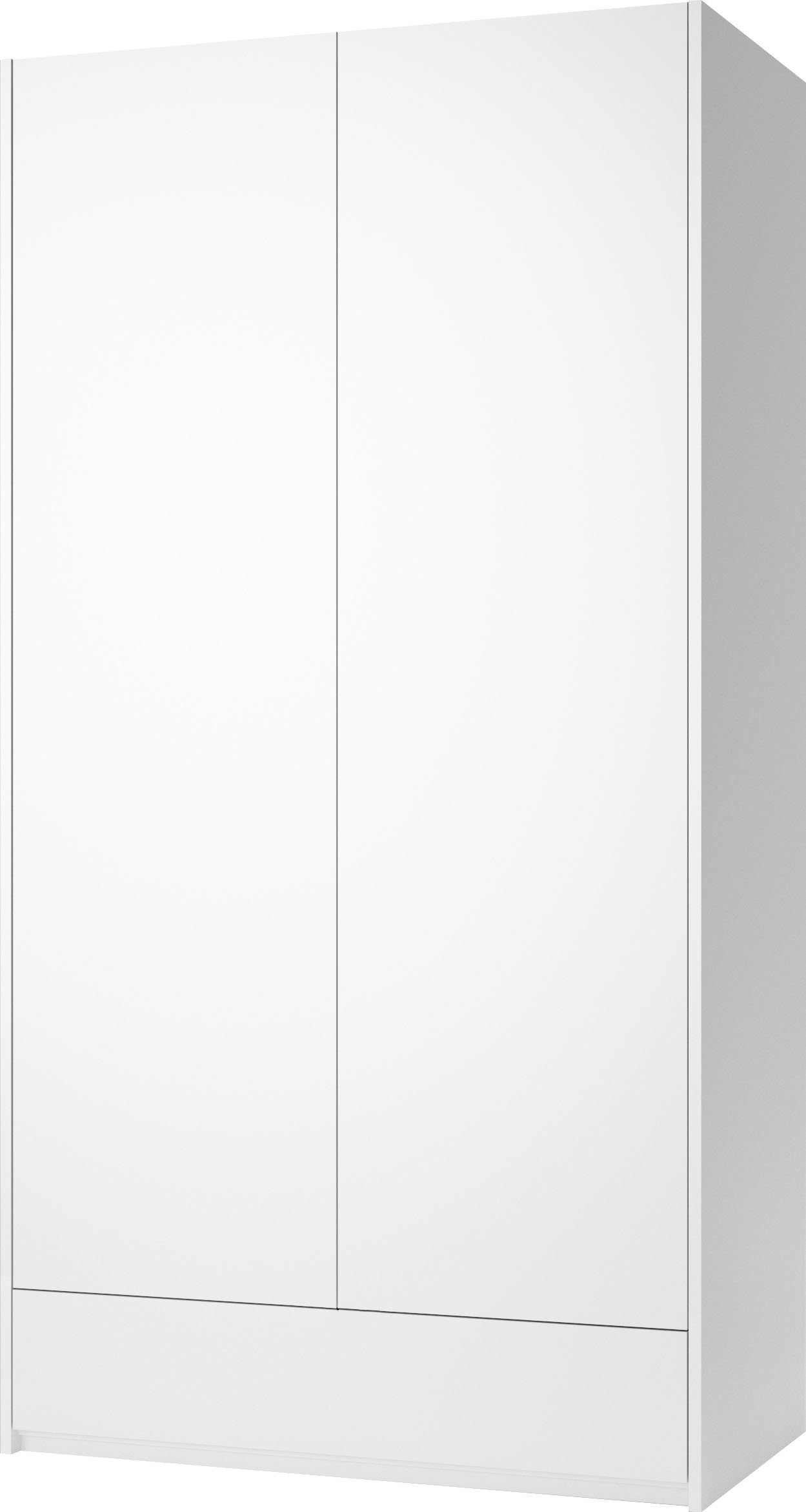 Inklusive 1 SMALL Schublade LIVING Kleiderschrank Variante Müller geräumigen weiß 1 | Plus Modular weiß