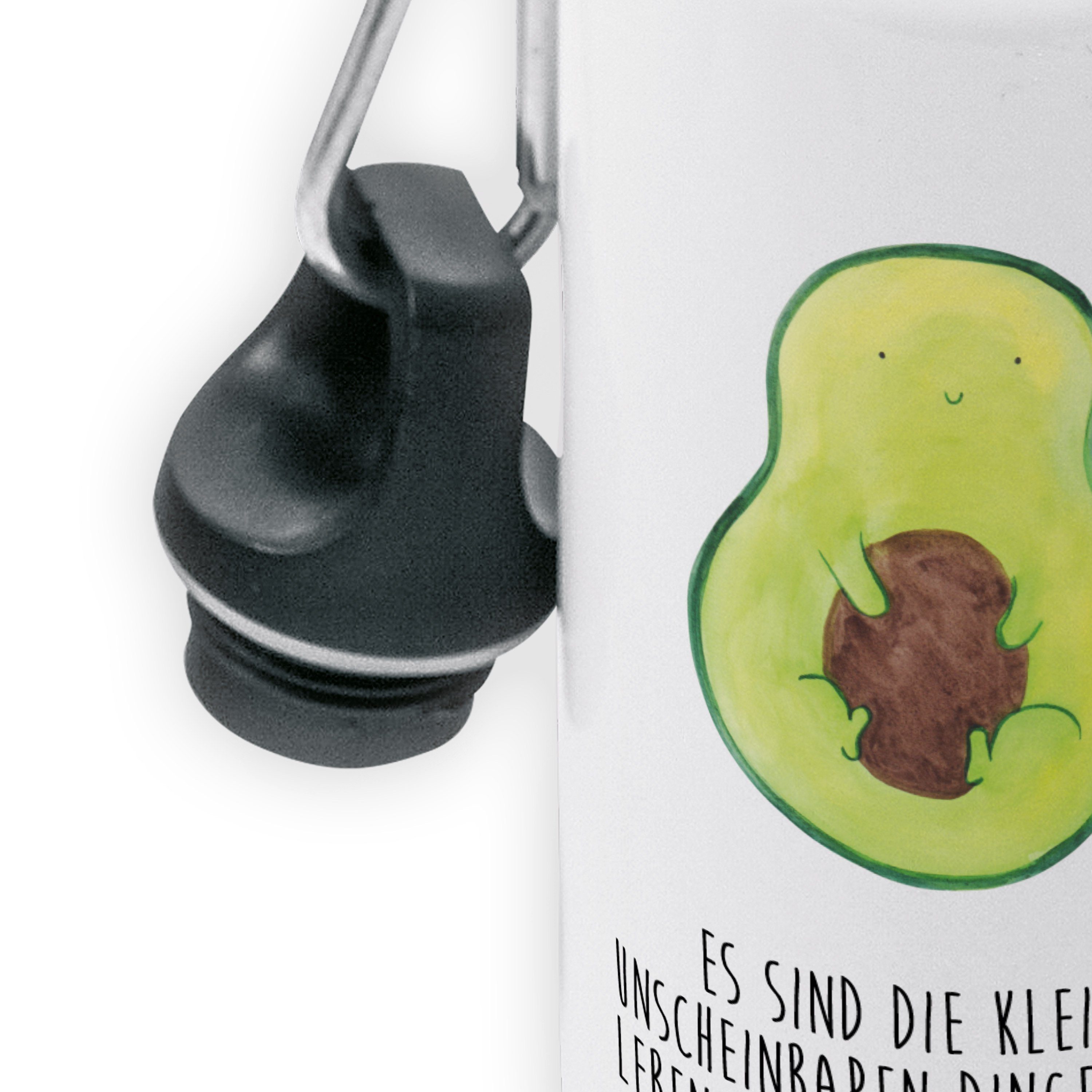Weiß Mr. - Mrs. Pflanze, Avocado Geschenk, - Trinkfla Panda & Kern Kinder Trinkflasche Avokado, mit