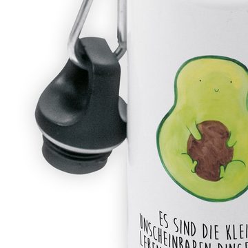 Mr. & Mrs. Panda Trinkflasche Avocado Kern - Weiß - Geschenk, Pflanze, Avokado, Kinder Trinkflasche, Leicht zu öffnen