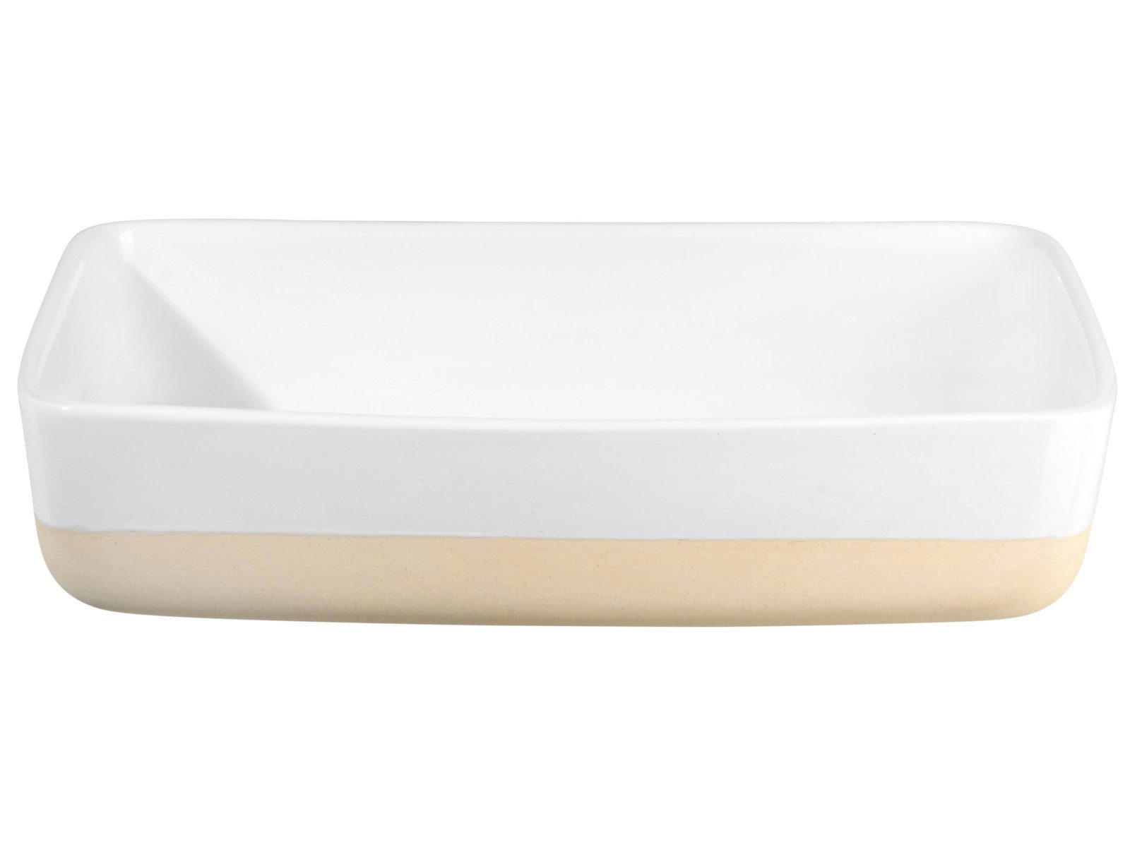 ASA SELECTION Auflaufform Grande Auflaufform rechteckig weiss 28,5x20x6cm, Steinzeug, Küche, Kochen, Backen