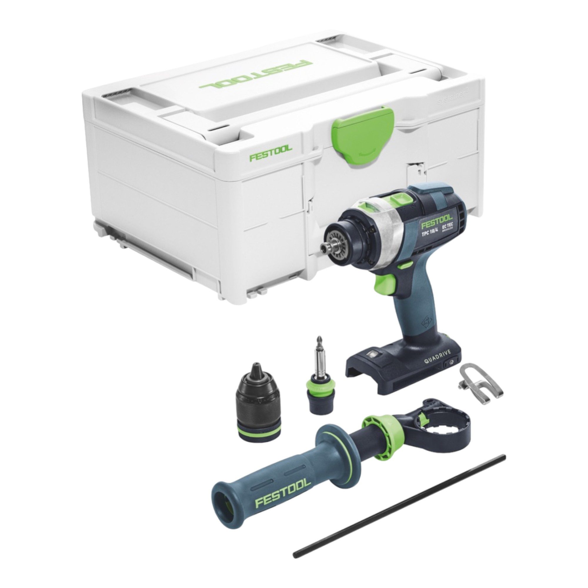 FESTOOL Schlagbohrmaschine Festool TPC 18/4 I-Basic Akku Schlagbohrschrauber 18 V 75 Nm (575604