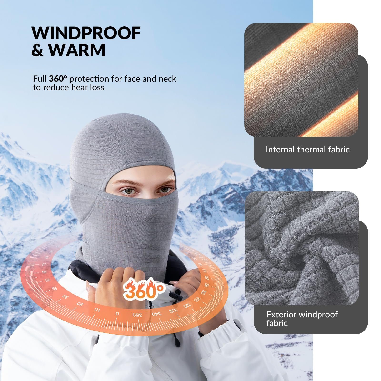 ROCKBROS Sturmhaube Warme Winddichte Atmungsaktive Sturmmaske günstig online kaufen