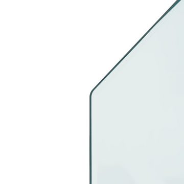 vidaXL Tischplatte Kaminofen Glasplatte Sechseck 120x60 cm (1 St)