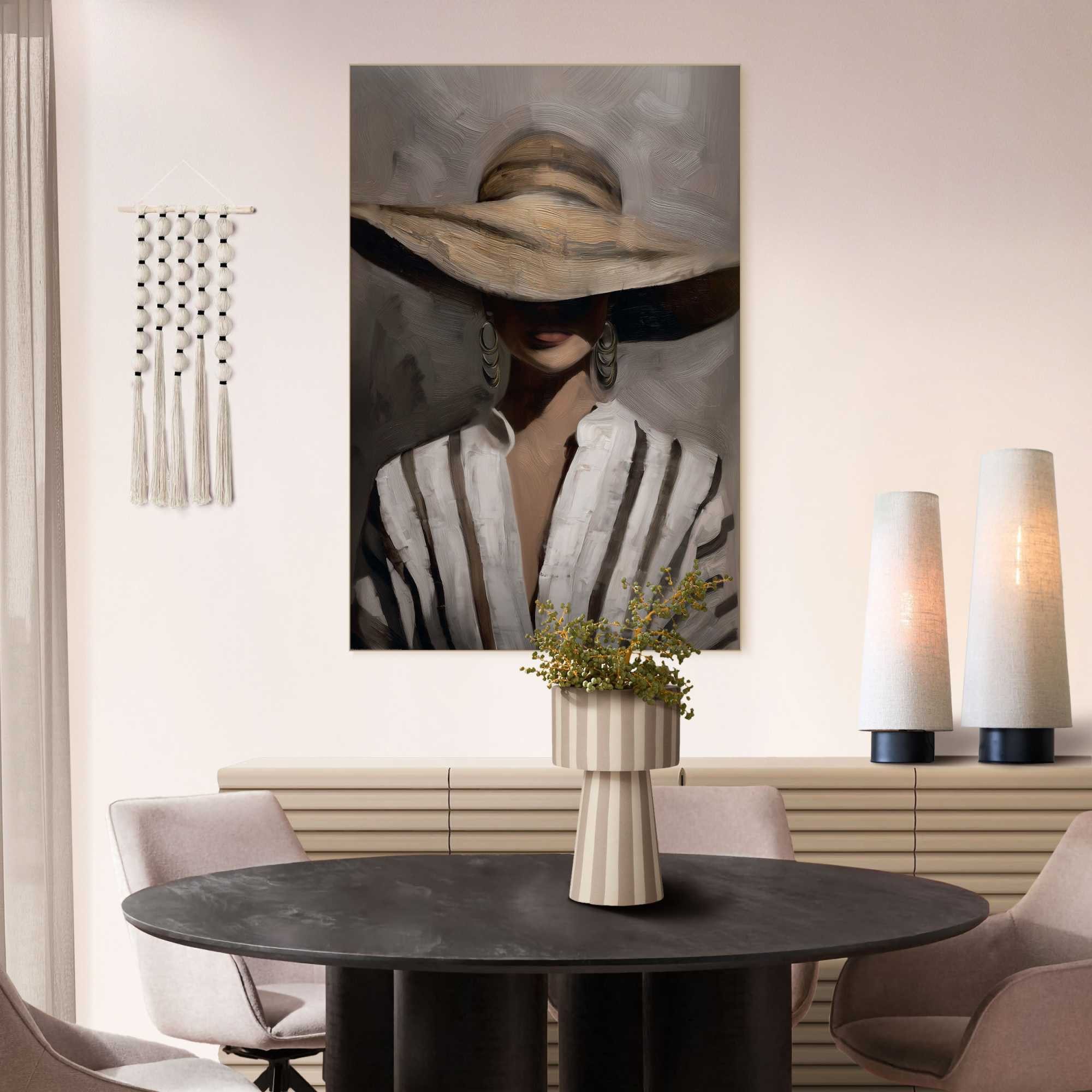 Reinders! Wandbild Verborgener Blick, Menschen (1 St), Wohnzimmer - Braun - MDF - Frauen - 90x60 cm
