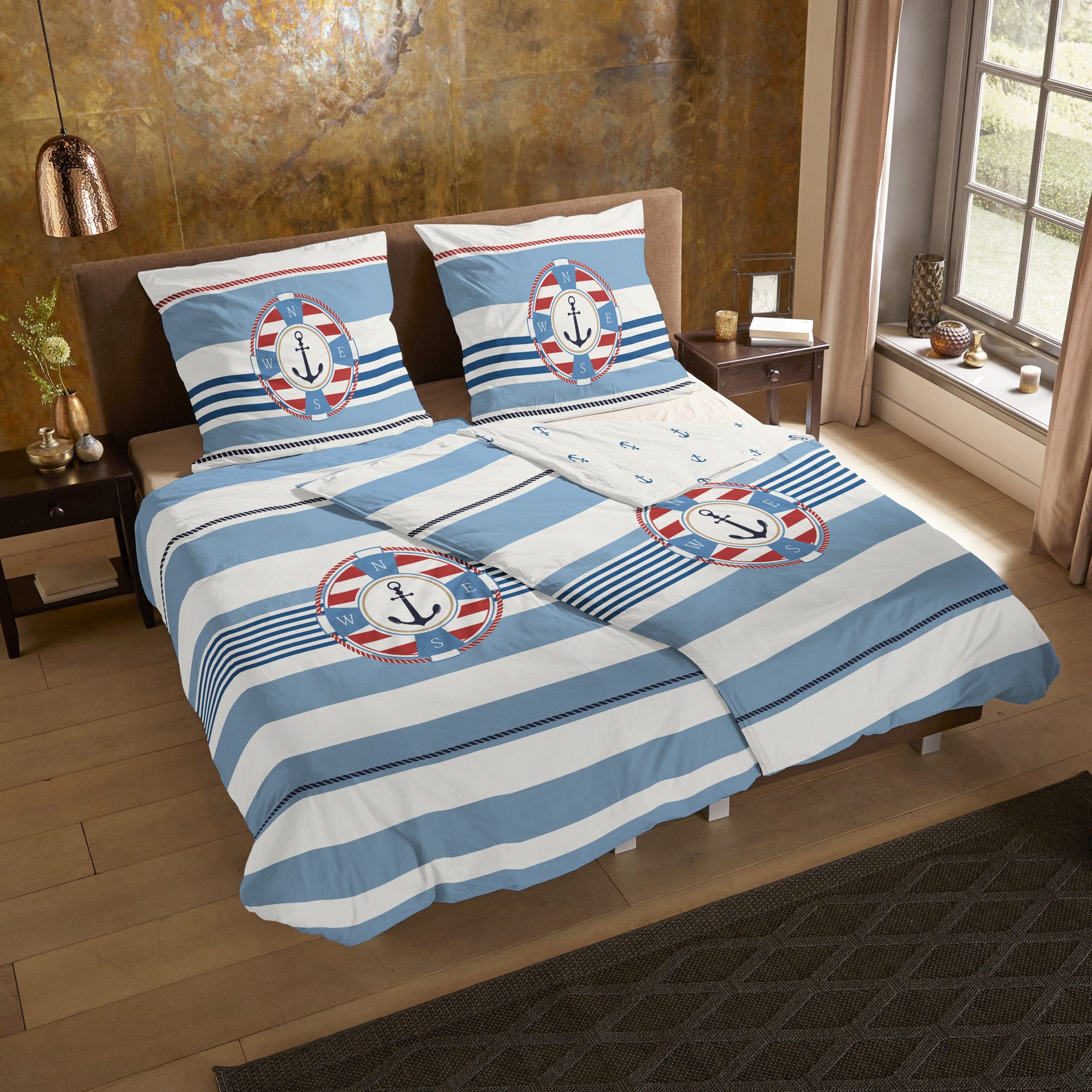 Pure Bettwäsche Wendebettwäsche "Selin", Polyester, Microfaser Streifen