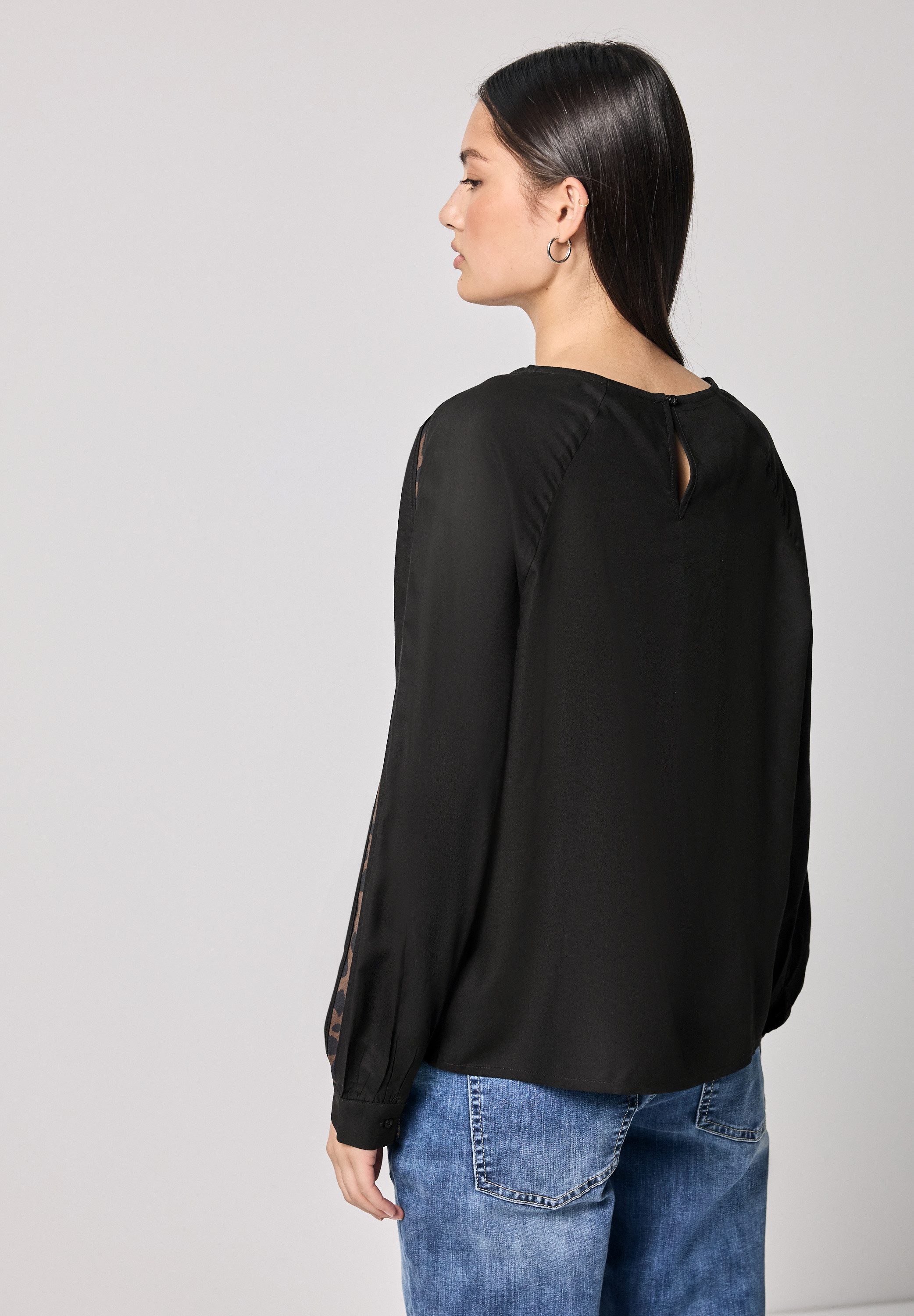 STREET ONE STUDIO Langarmbluse aus softer günstig online kaufen