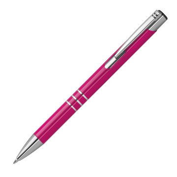 Livepac Office Kugelschreiber Kugelschreiber aus Metall / vollfarbig lackiert / Farbe: pink (matt)