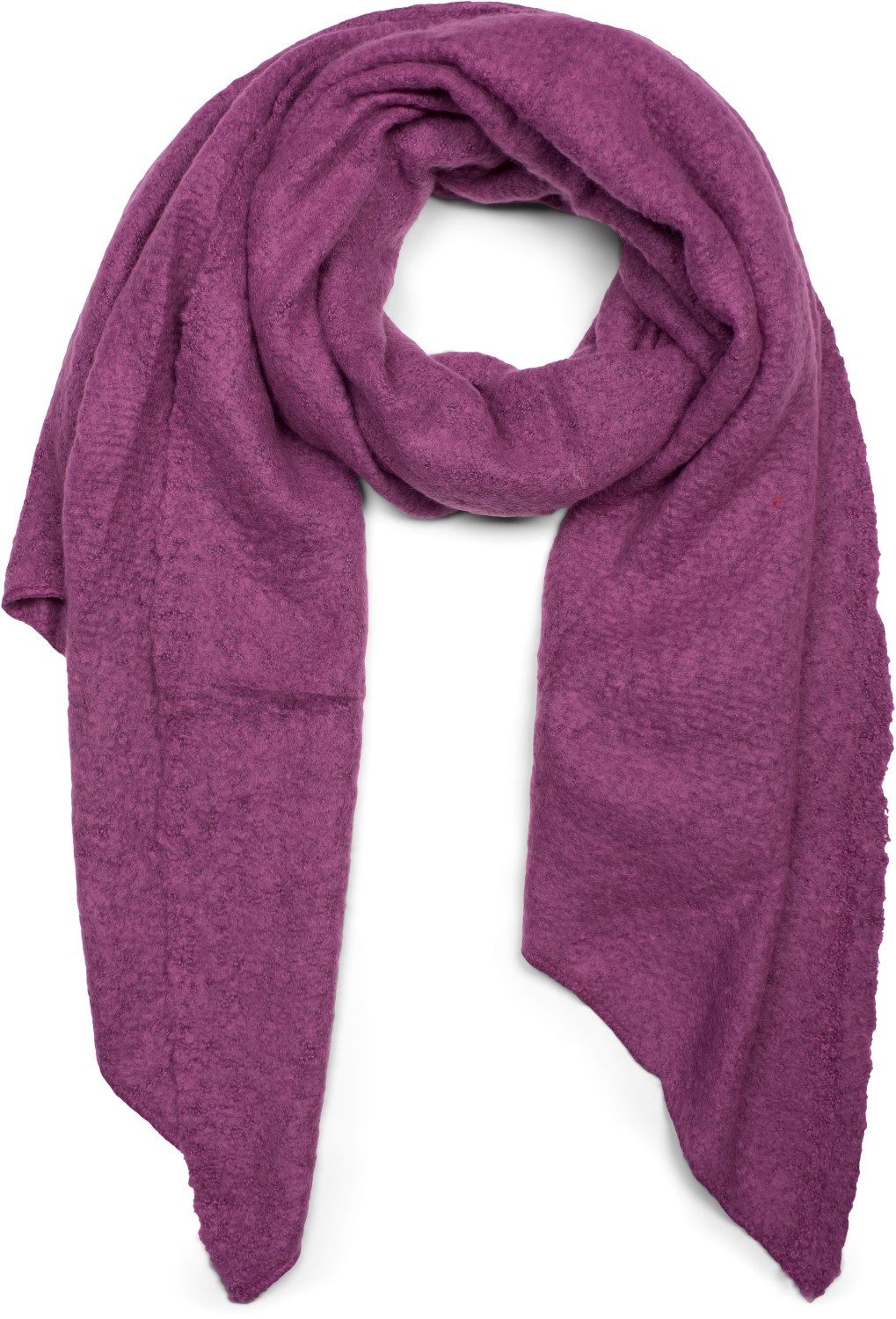 styleBREAKER XXL-Schal Asymmetrischer unifarbener Web Schal, (1-St)