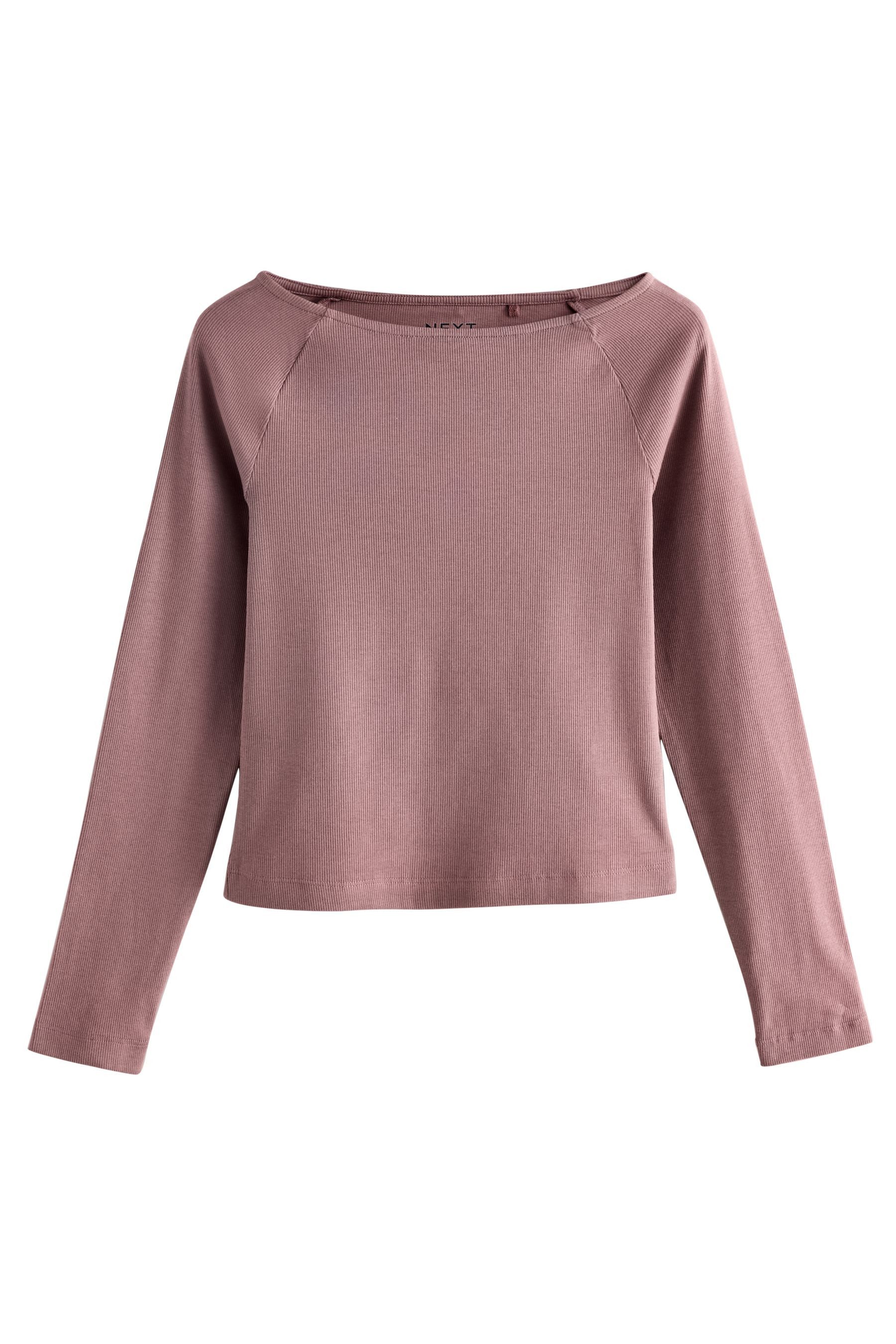 Next Blusenshirt Langarmoberteil mit offenem U-Boot-Ausschnitt (1-tlg) günstig online kaufen