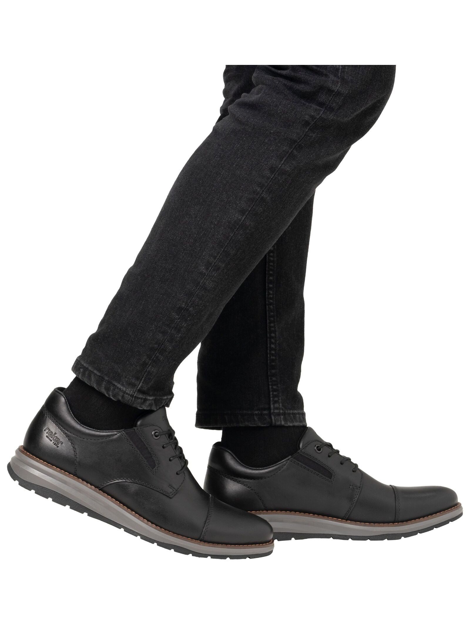 Rieker Rieker Halbschuhe Glattleder Schnürschuh