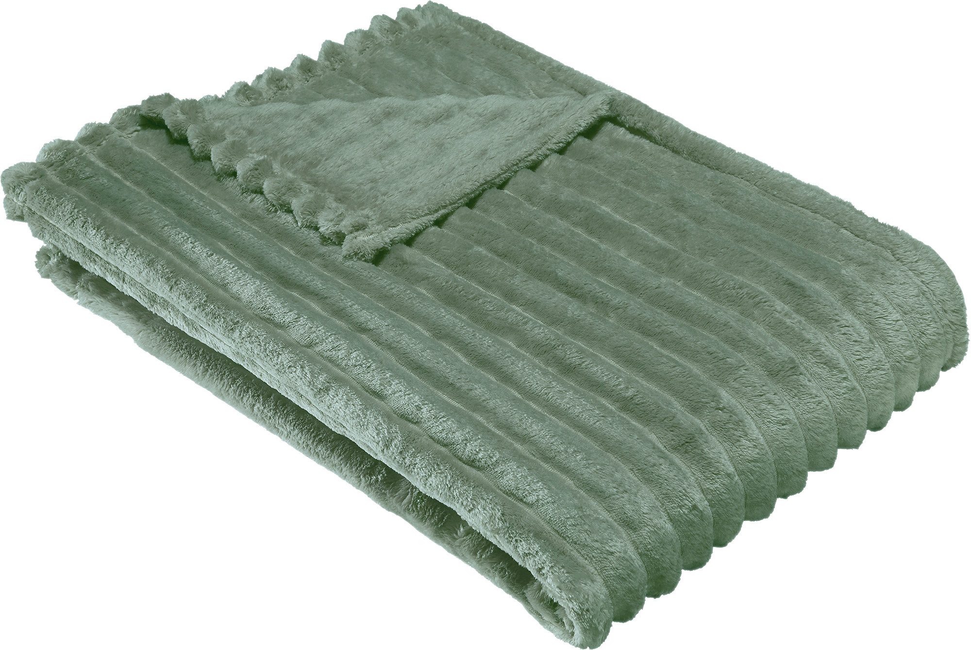 Wohndecke Wohndecke "Aosta", Erwin Müller, Fleece in Cordoptik Uni günstig online kaufen