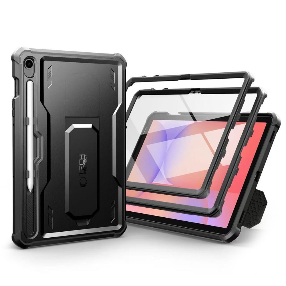 TECH PROTECT Tablet-Hülle Panzerhülle Outdoorhülle Rundumschutz 11 Zoll, Militärstandard, Ständer, Stiftfach, Displayschutz