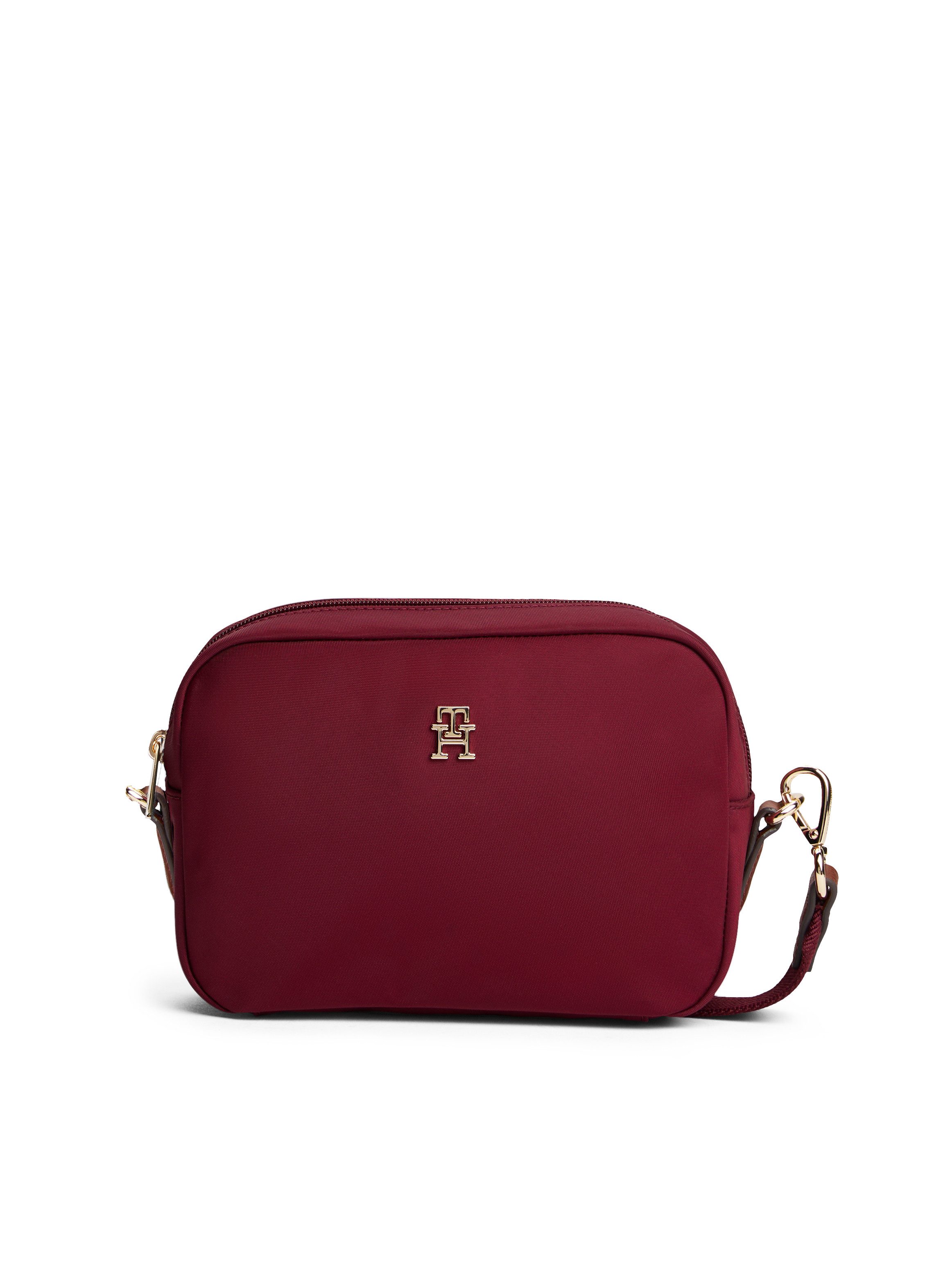 Tommy Hilfiger Mini Bag POPETTE CAMERA BAG, Damen Umhängetasche, Schultertasche mit TH-Schmuckelement