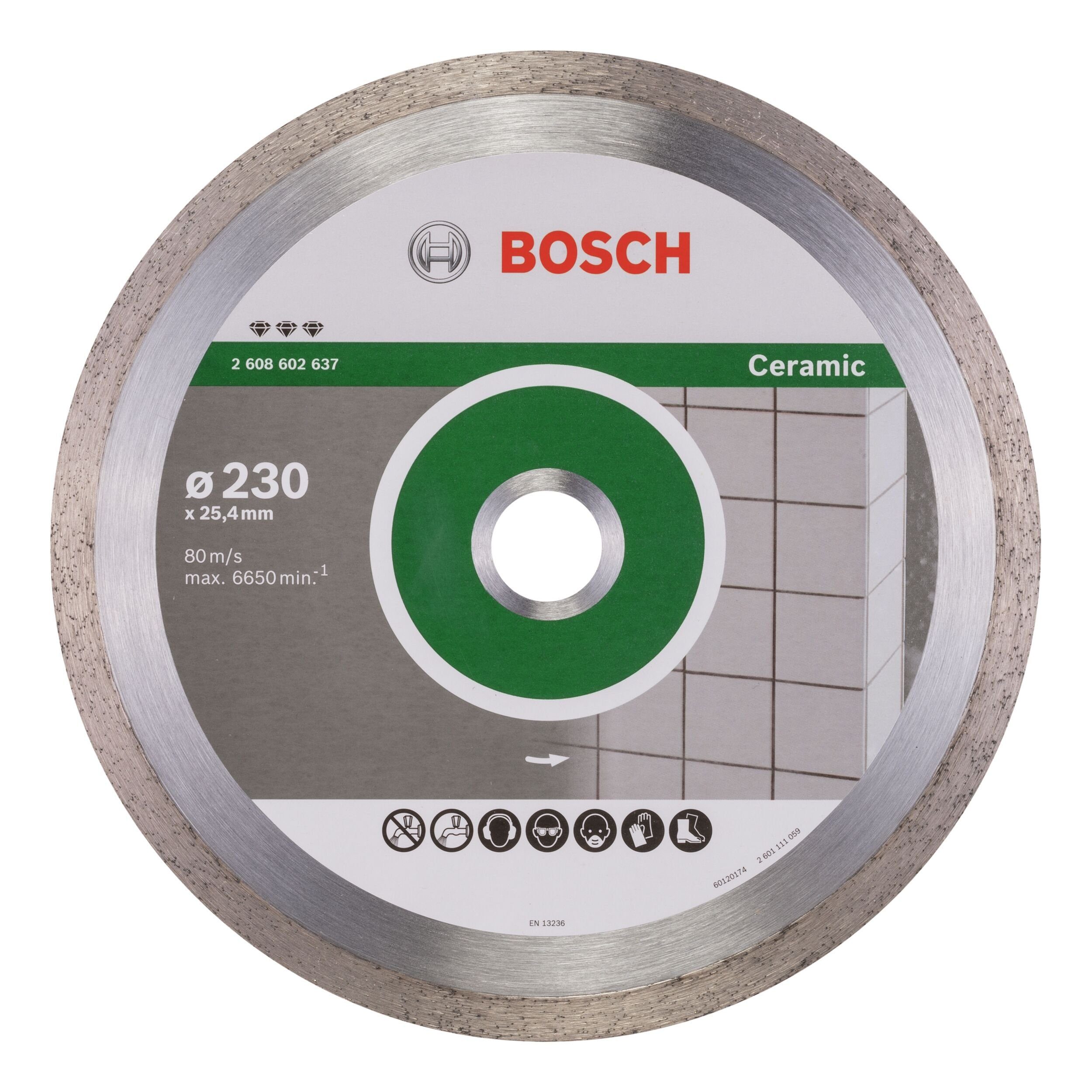 Diamanttrennscheibe 230 2,4 for Ceramic mm - mm, BOSCH 230 Best 25,4 x x 10 Trennscheibe, Ø x