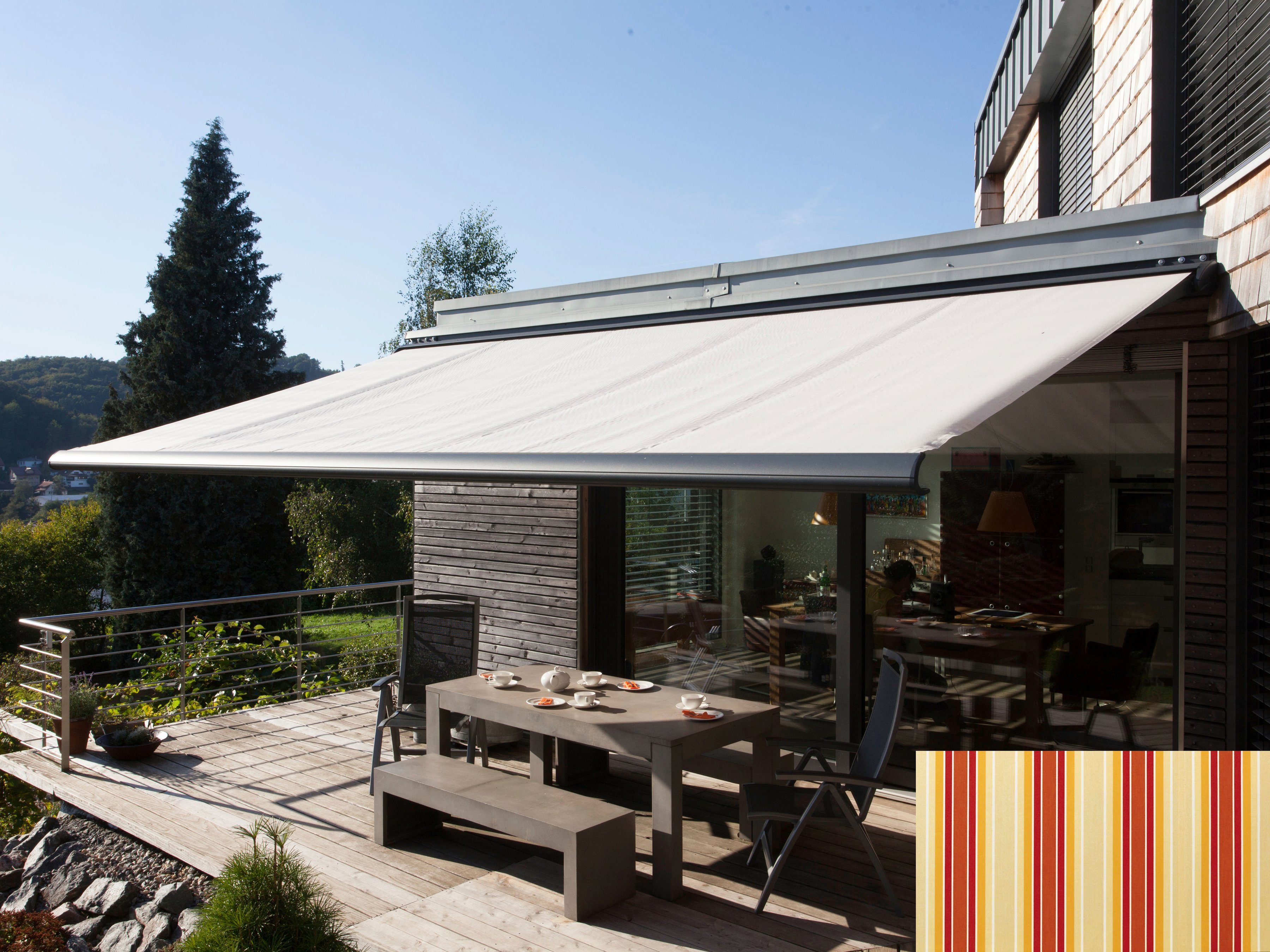 Wismar Kassettenmarkise Classic S-Compact Breite: 350 cm, Ausfall: 200 cm