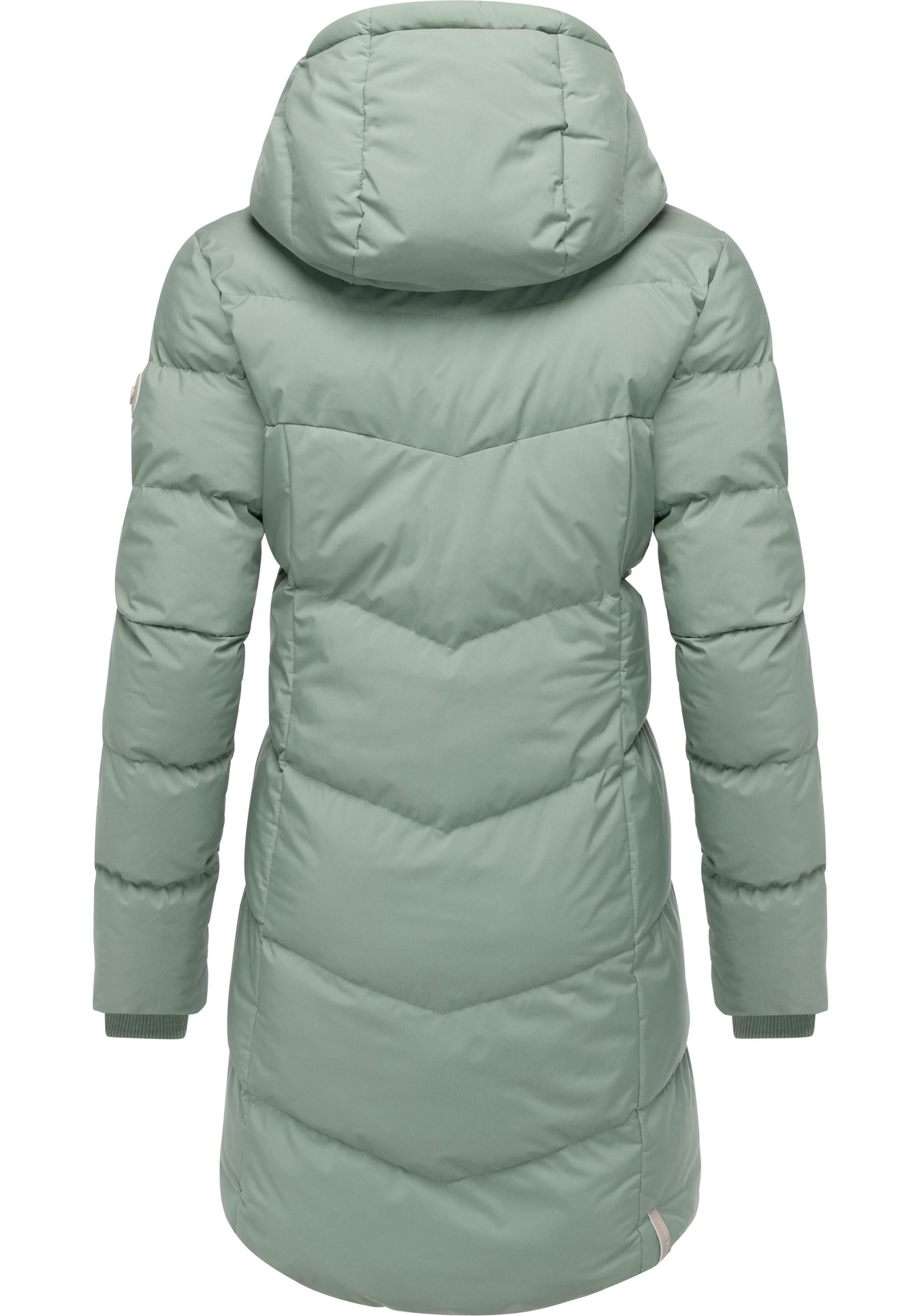 Ragwear Wintermantel Pavla Soft YOUMODO Wasserdichter Steppmantel mit Fleecekragen