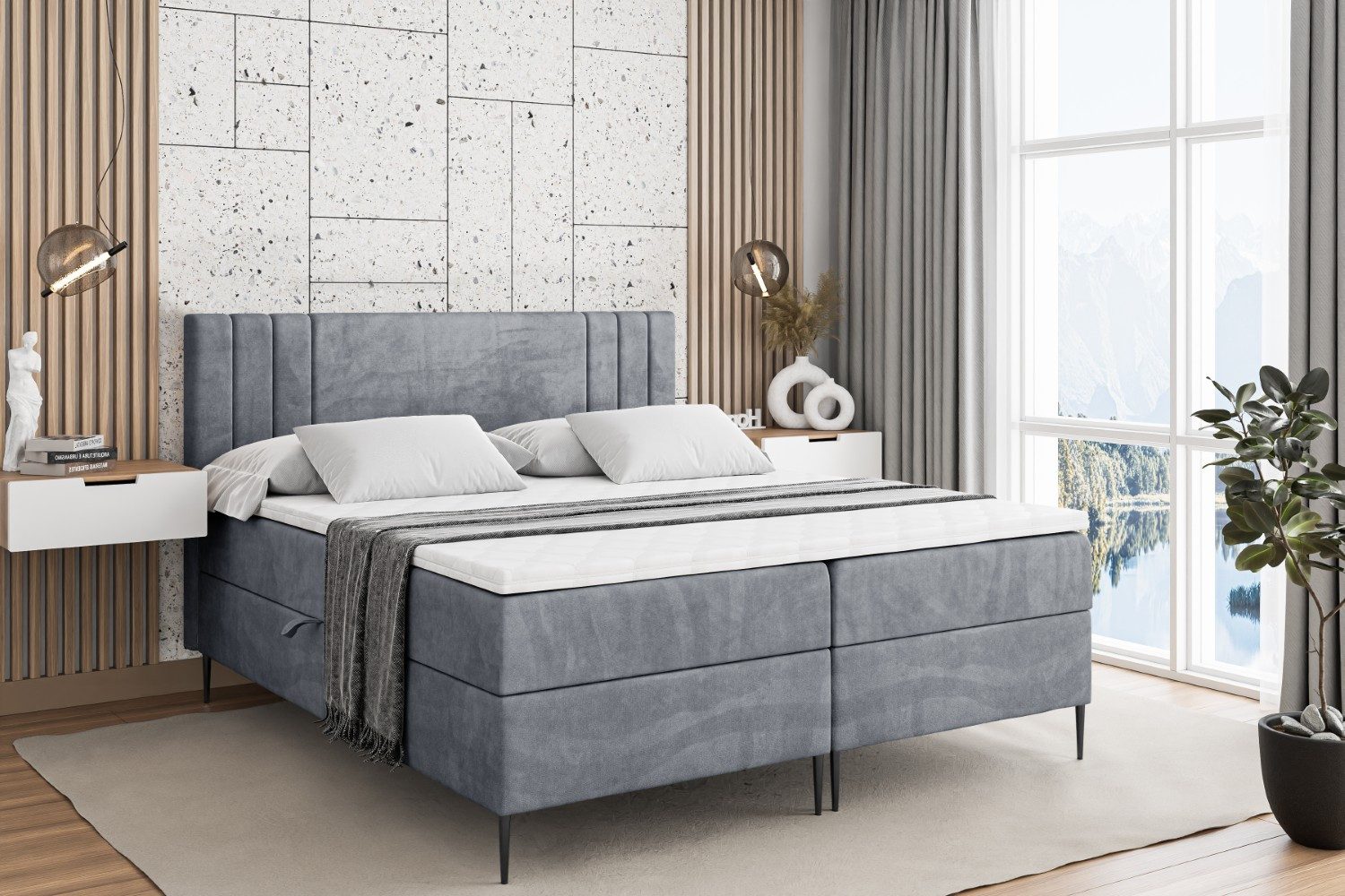 ALTDECOR Boxbett IDRIKO-F (Multipocket-Matratze H4, H3 günstig online kaufen