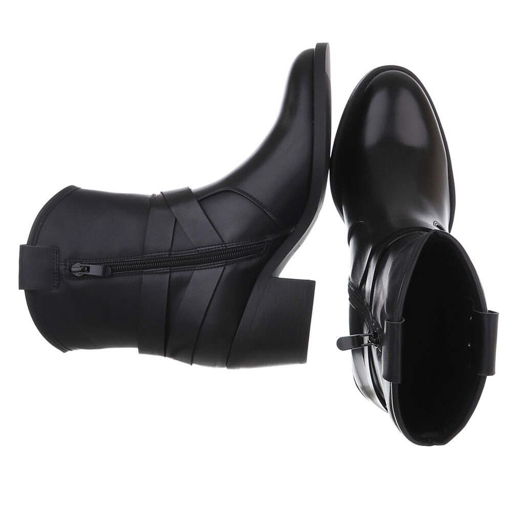 Ital-Design Damen Bikerschuhe Biker Westernstiefelette (87740329) Blockabsa günstig online kaufen