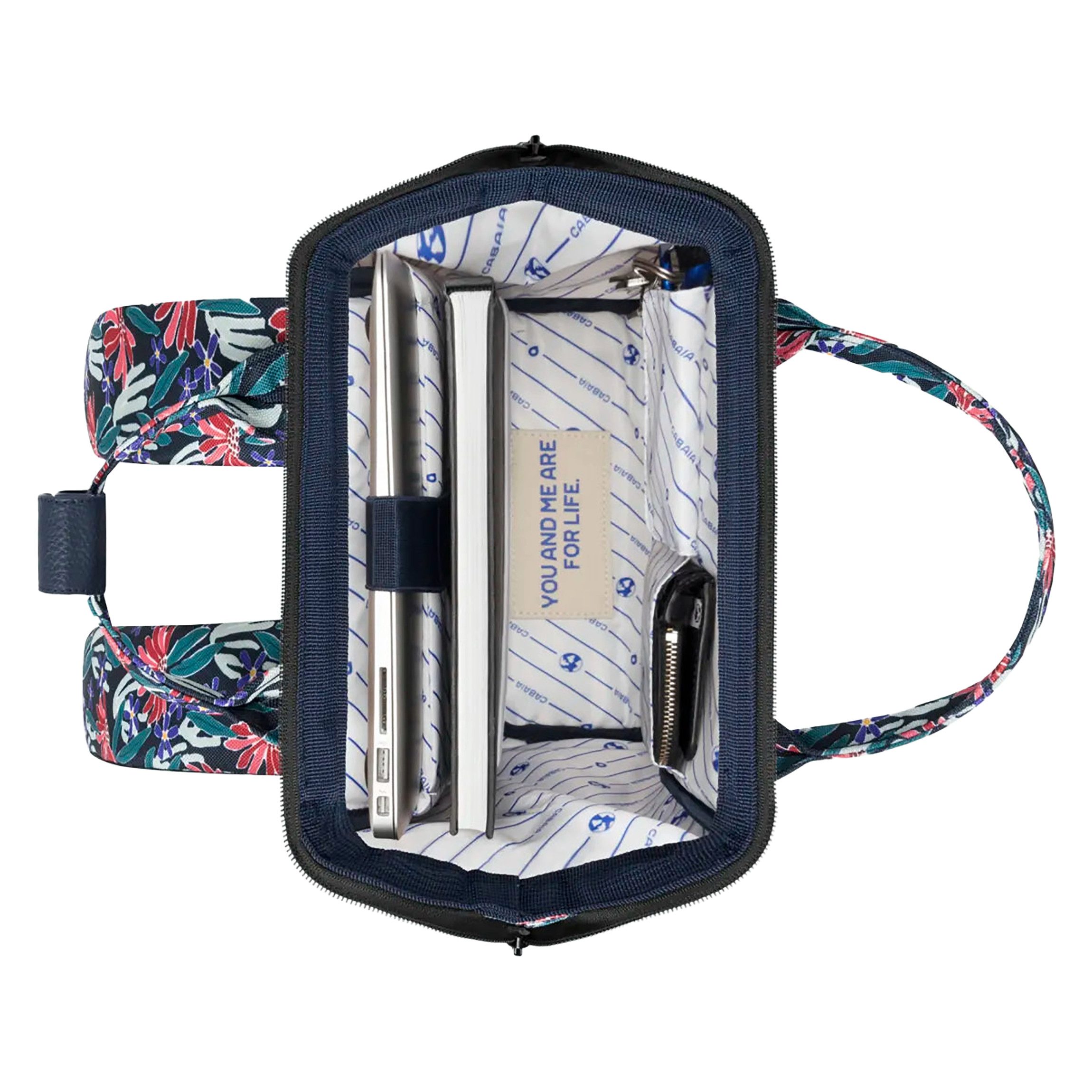 CABAIA Rucksack Edea (Set, 3-tlg., inkl. 2 auswechselbaren Vordertaschen), Tagesrucksack mit austauschbaren Vordertaschen