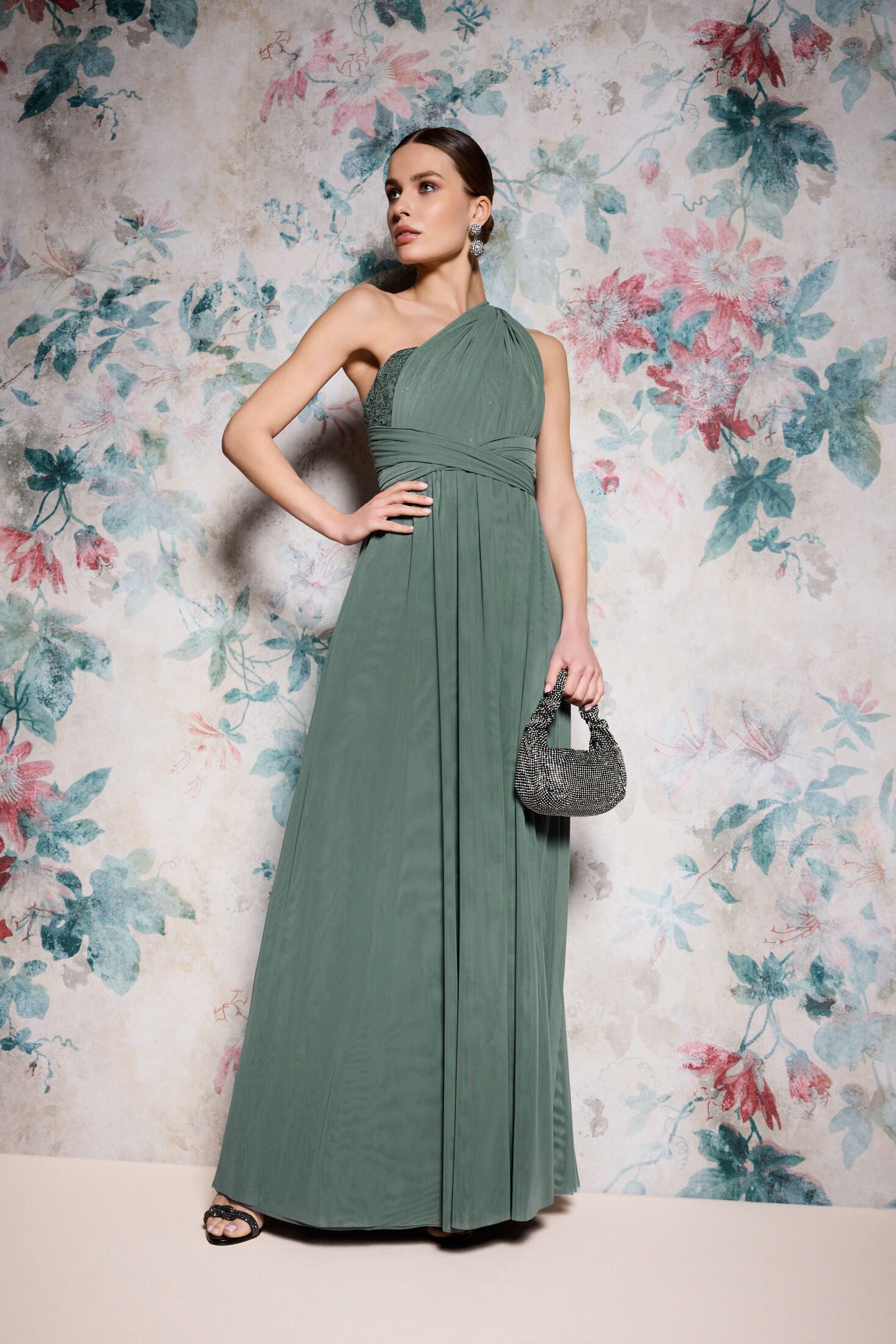 SWING Abendkleid Figurbetonte Passform mit fließendem Rockteil günstig online kaufen