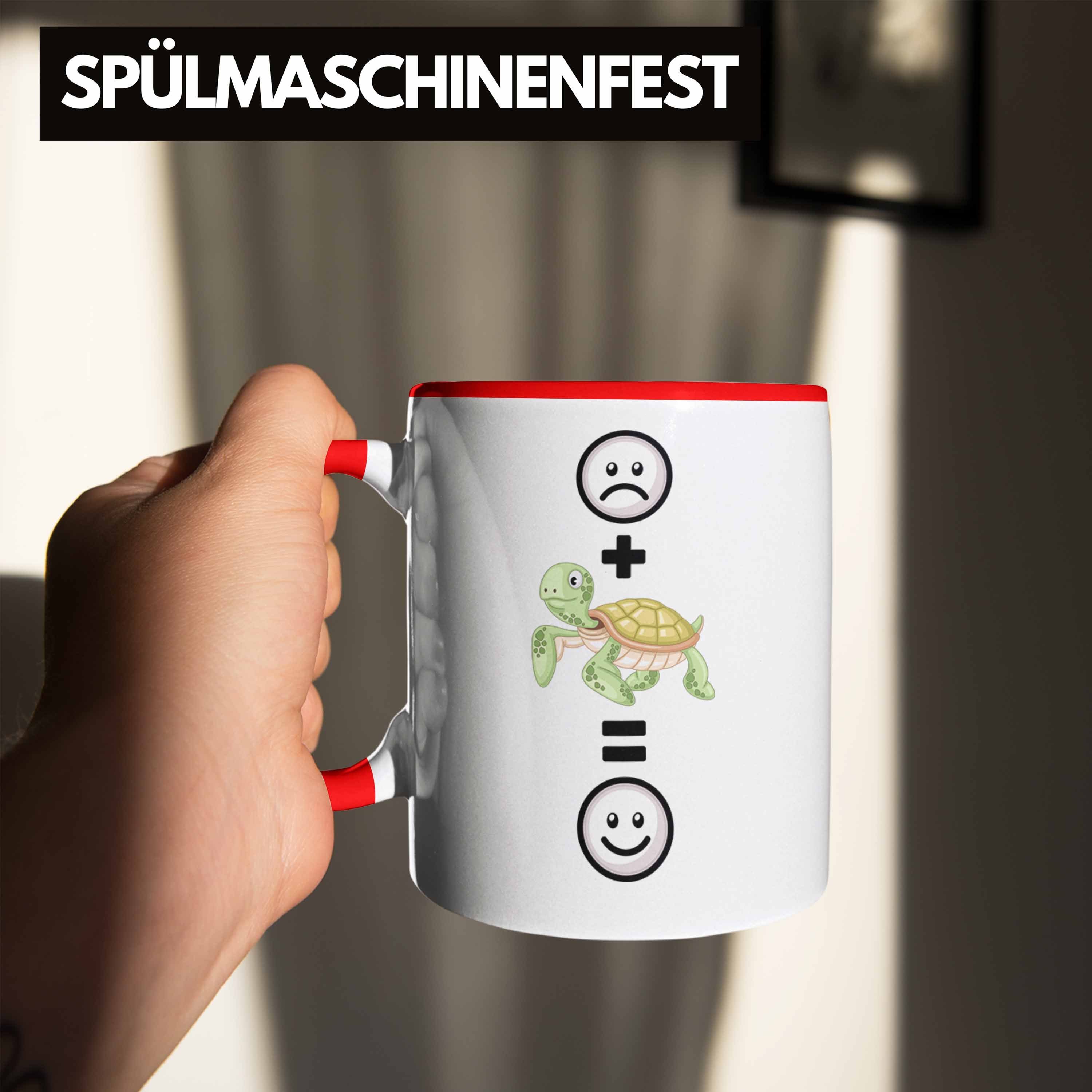 Tasse Trendation Schildkröte für Lustige Tasse Rot Geschenk Schildkröten-Liebhaber Züchter