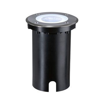 Paulmann LED Einbauleuchte Floor IP67 rund 110mm RGBW+ 4,9W 300lm 230V Eisen gebürstet Aluminium, LED fest integriert, Tageslichtweiß, Smart Home Zigbee 3.0 Bodeneinbauleuchte