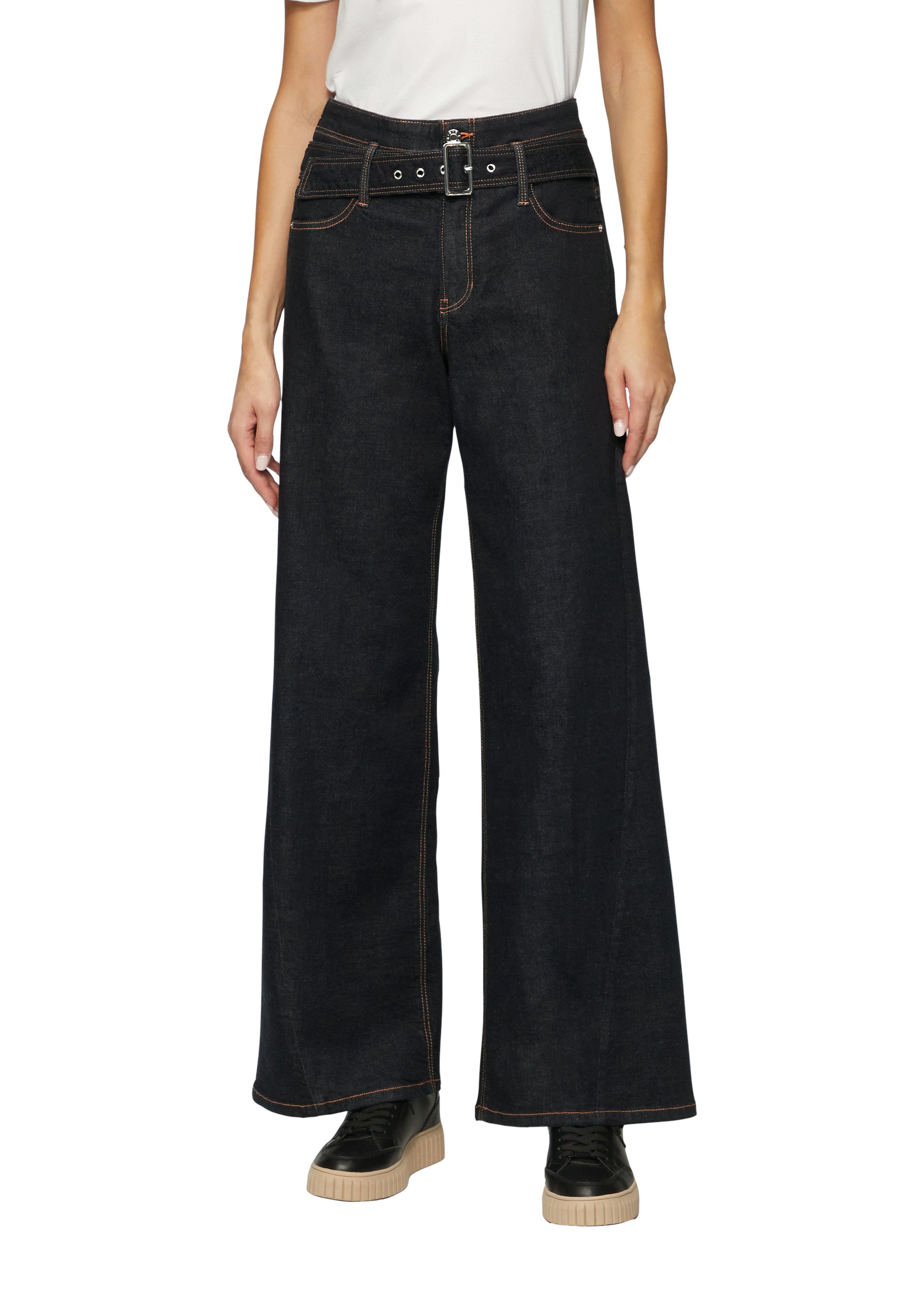 s.Oliver 5-Pocket-Jeans SURI mit Textilgürtel und günstig online kaufen