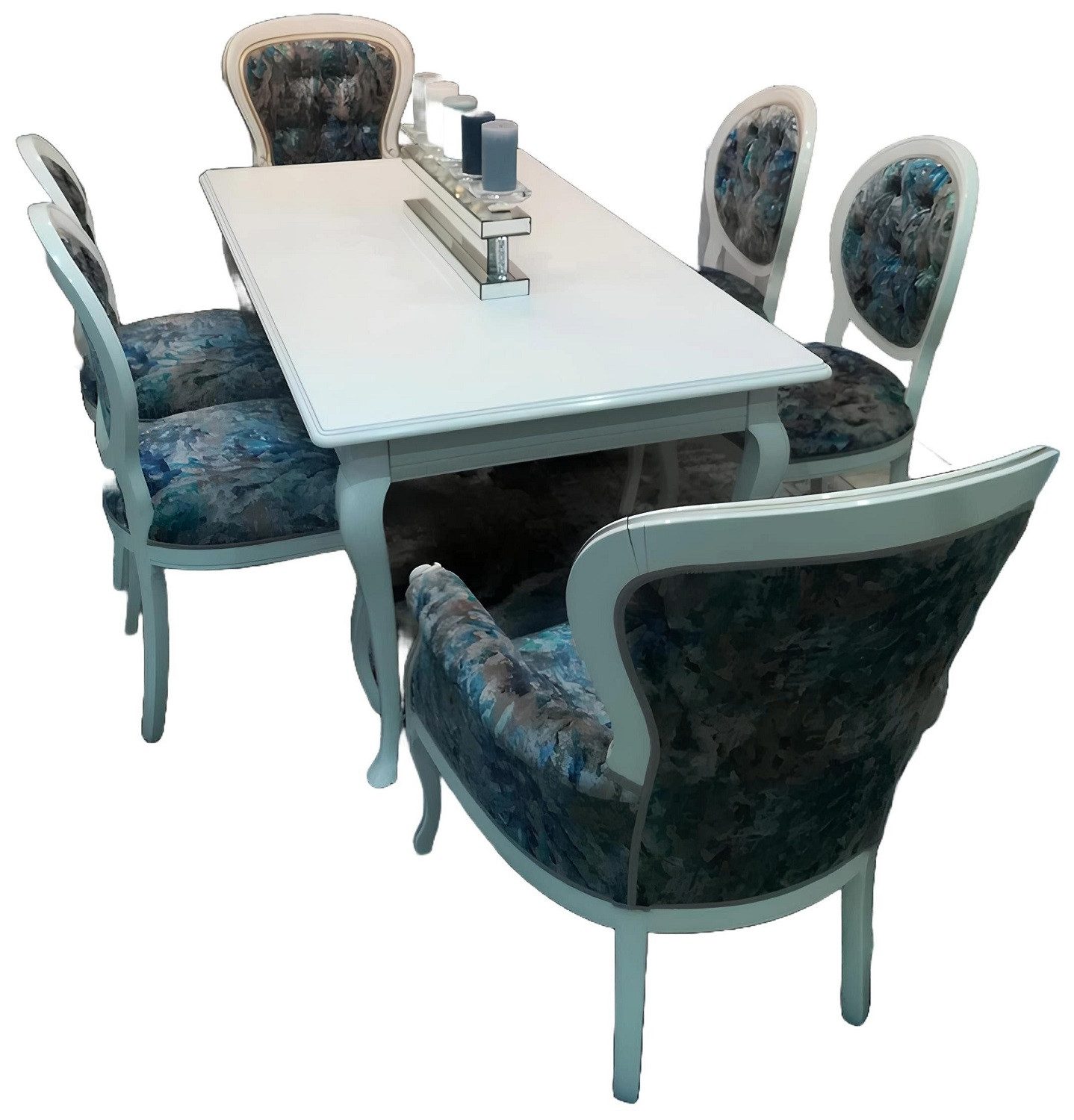 Xlmoebel Sitzgruppe Chesterfield-Stühle mit klassischem Sitzpolster und edlem Design, Hergestellt in Europa