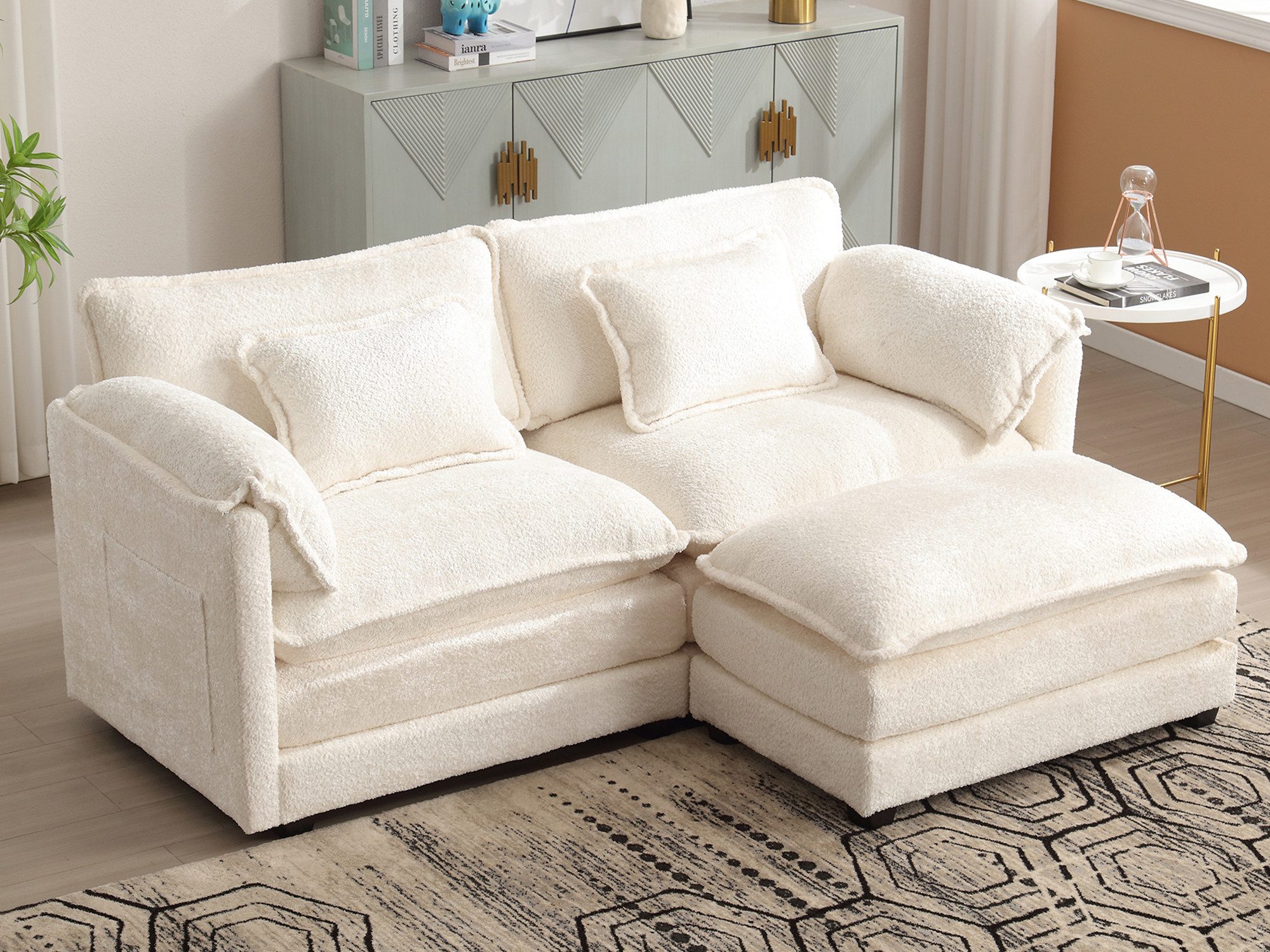 KLAM HOME Sofa Loungesofa Modernes 2-Sitzer-Sofa günstig online kaufen