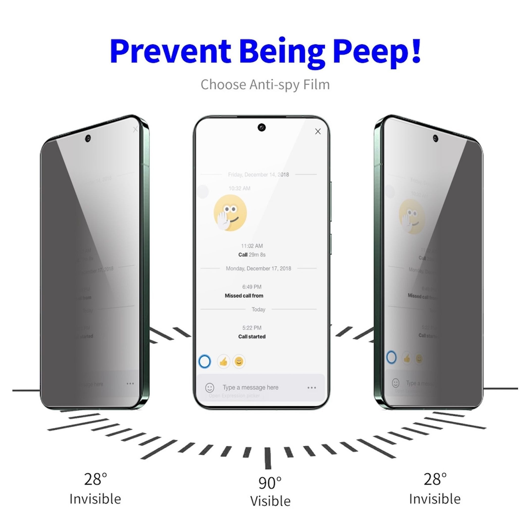 Wigento Displayschutzglas Privacy 2x für Nothing Phone 4a Display 9H Hartglas Blickschutz für Nothing Phone 4a, Spar Set Privacy Display Schutz Glas – Bild 3 von 5