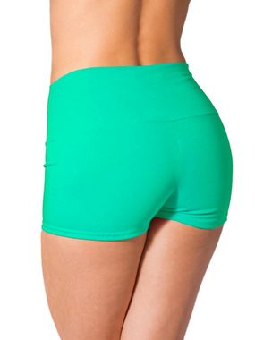 Alkato Yogashorts Alkato Damen Shorts mit Hohem Bund Hotpants Radlerhose Long Shorts