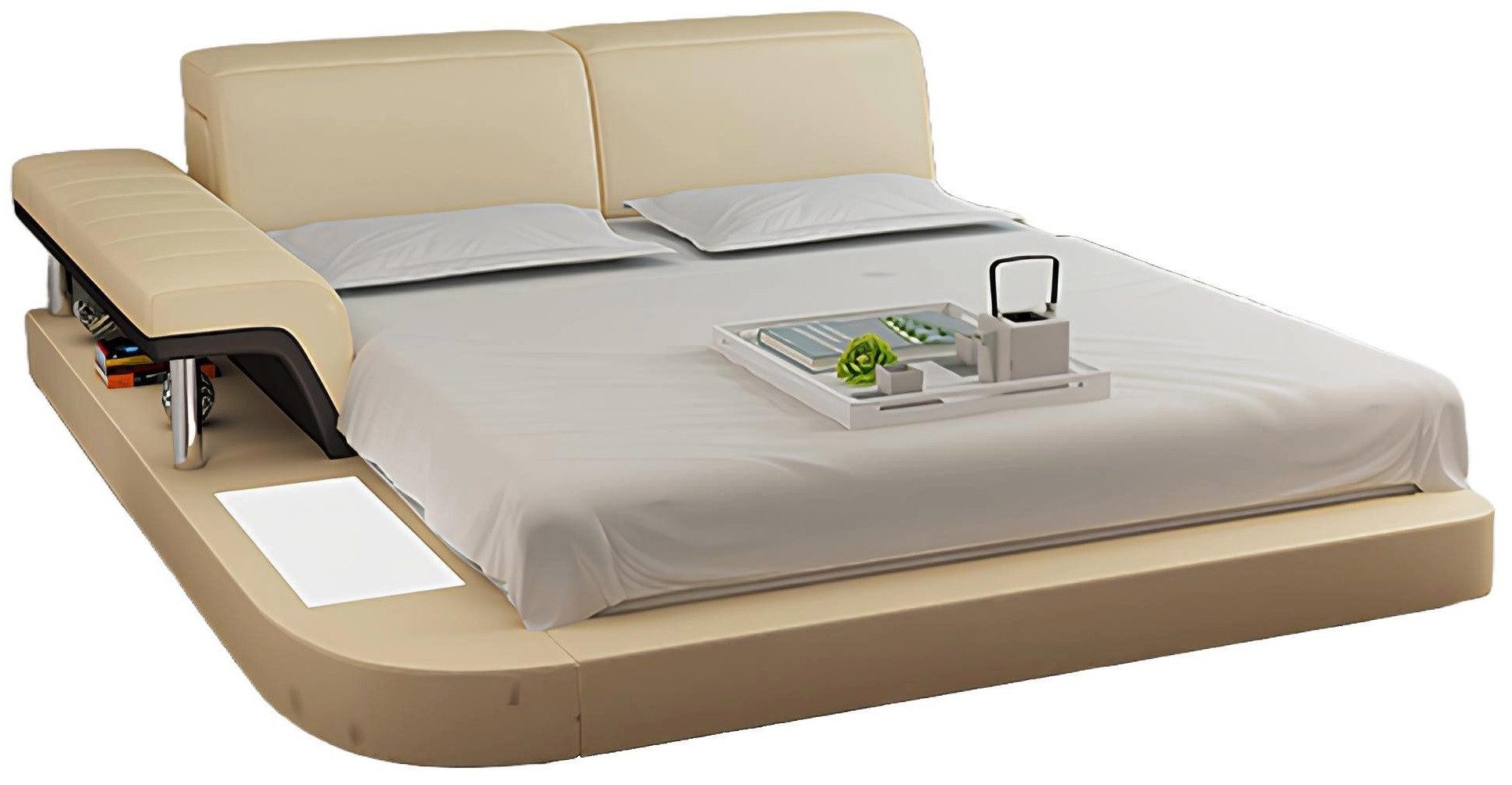 Xlmoebel, Wasserbett Luxuriöses Multifunktions-Wasserbett mit Polsterung und USB, (Wasserbett LB8806), Hergestellt in Europa
