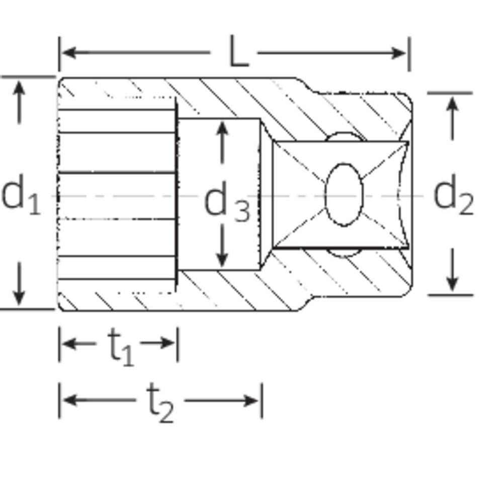 Steckschlüsseleinsatz Stahlwille 17 Steckschlüssel mm 1/2″