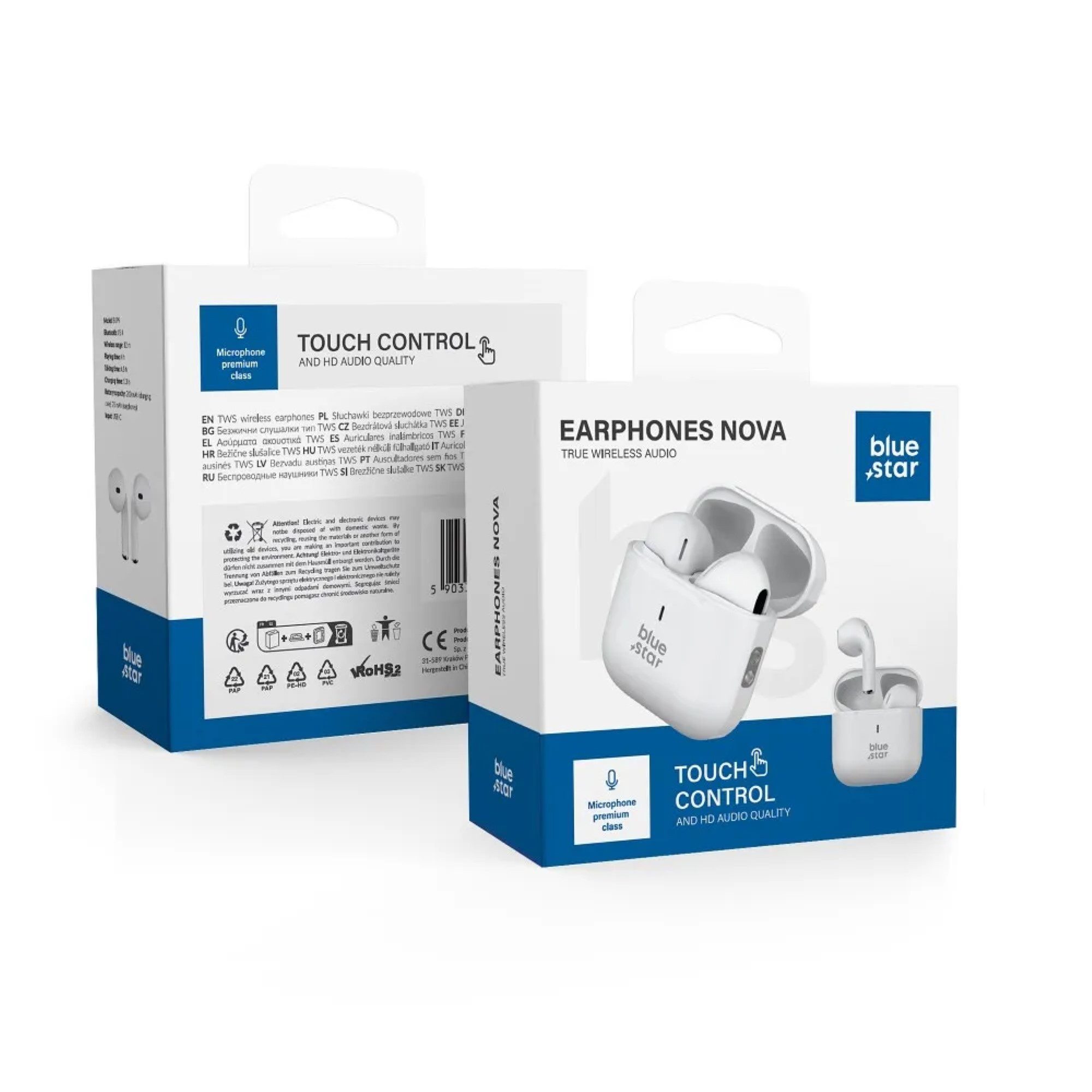 COFI 1453 Kabellose Ohrhörer In Ear Kopfhörer in Weiß Bluetooth 5.3 Bluetooth-Kopfhörer – Bild 5 von 5