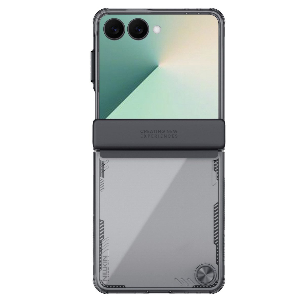 Nillkin Handyhülle Iceblade Schutzcase Kompatibel mit Samsung Galaxy Z Flip 7 Schwarz 6,7, Minimalistisches Case für faltbare Smartphones