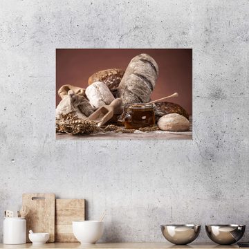 Posterlounge Wandfolie Editors Choice, Bäckerei-Konzept! Frisches Brot, Küche Rustikal Fotografie