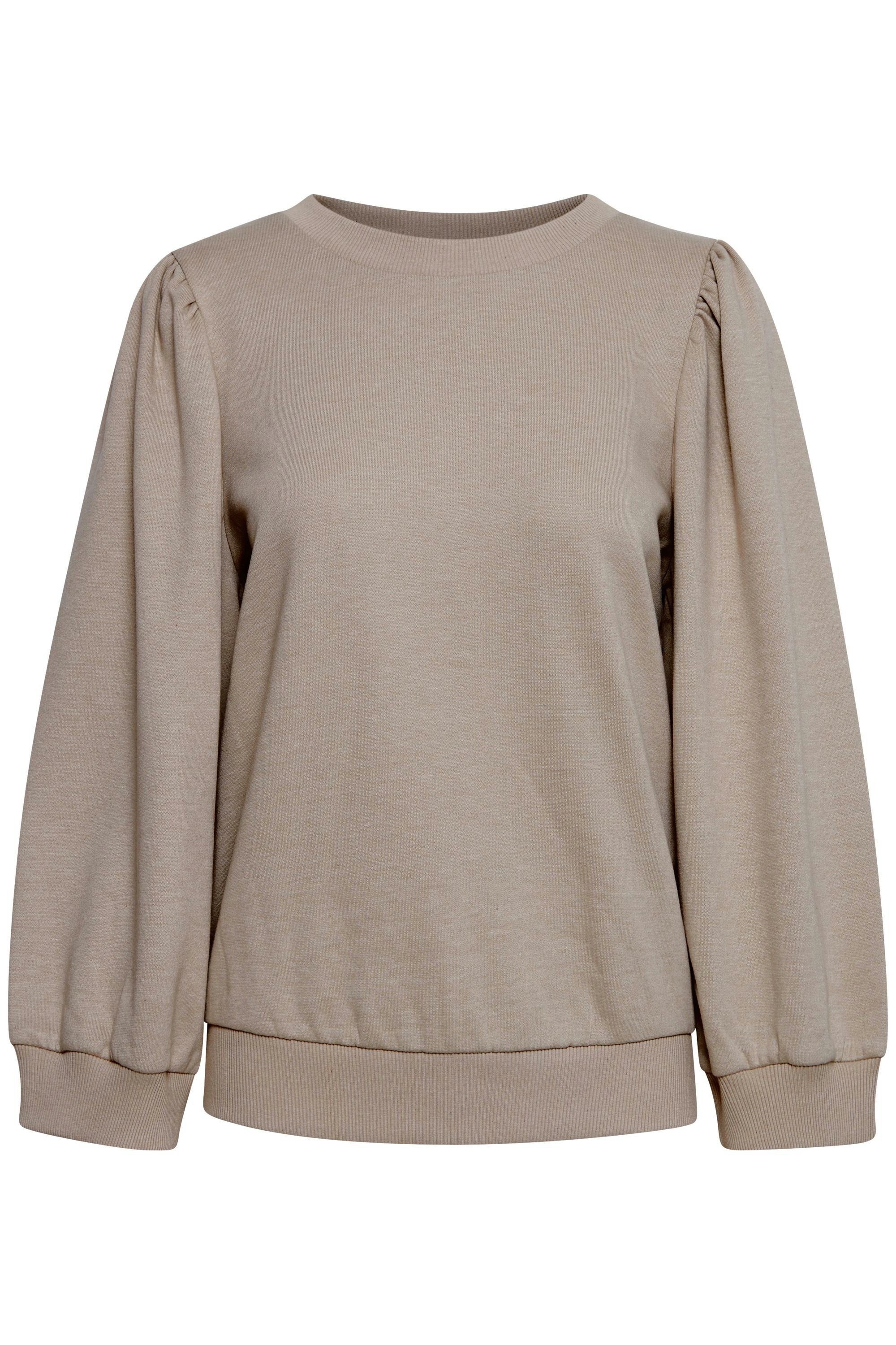 PZSOFIA 50206259 Bungee Sweater mit Schöner Ärmeln Pulz (1805131) - 3/4 Cord Melange Jeans Sweatshirt