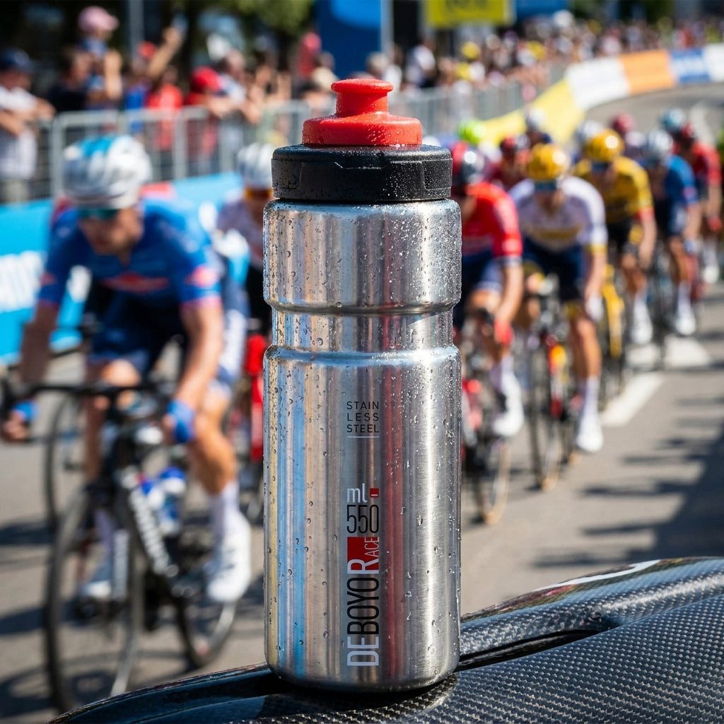 Elite Trinkflasche Elite Thermo-Trinkflasche Deboyo Race 550 ml silber